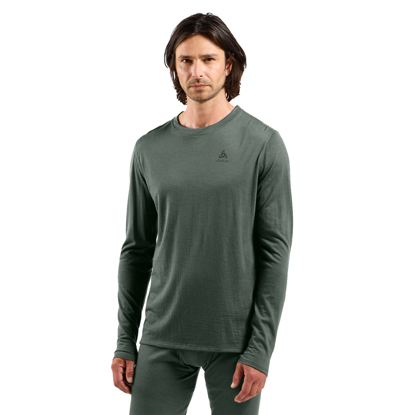 Odlo Natural Merino 160 Base-Layer-Langarm-Shirt Herren | 112272-10877