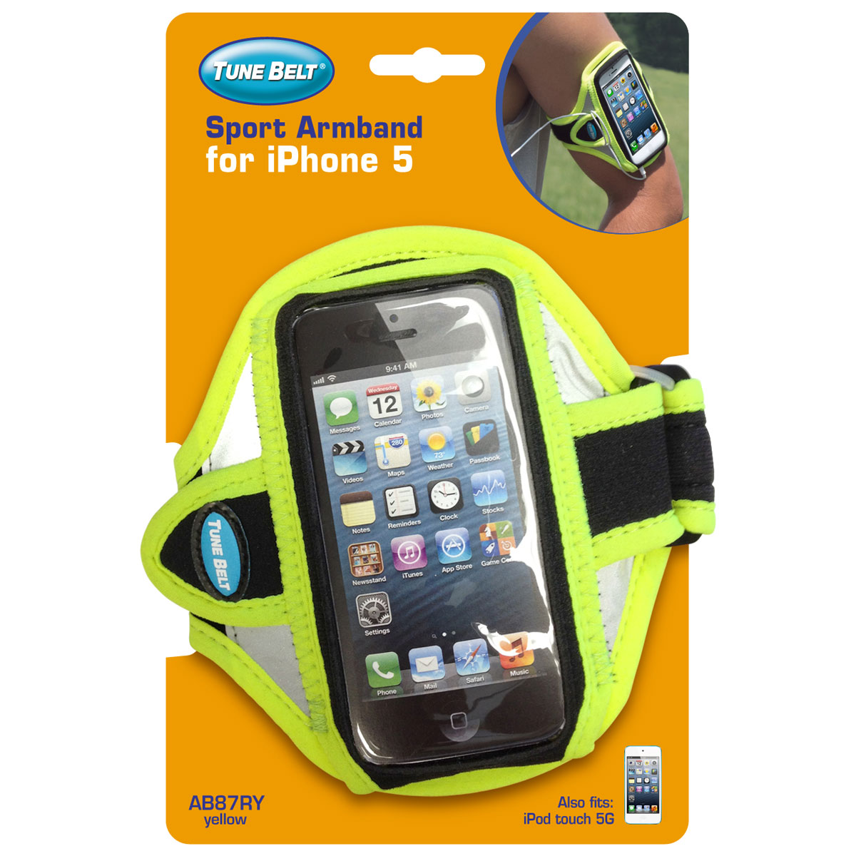 Tune Belt Sport Arm Band für iPhone 5 & iPod Touch 5G (Neon)