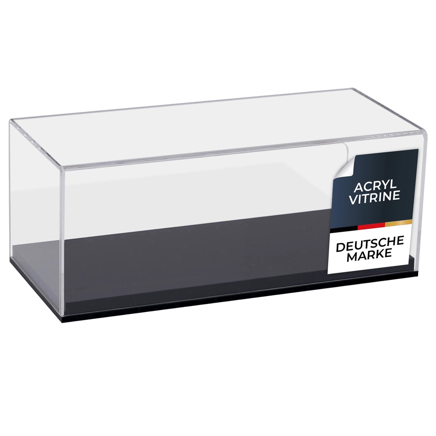 HMF 46802 Acryl Vitrine Schaukasten für Modellautos Figuren 27 x 12 x 11 cm Transparent