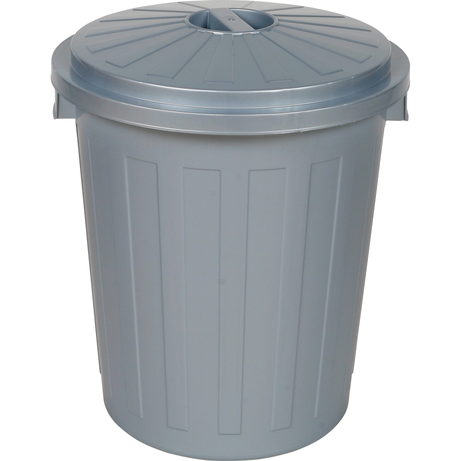 Supermax Mülleimer 50 l Silber