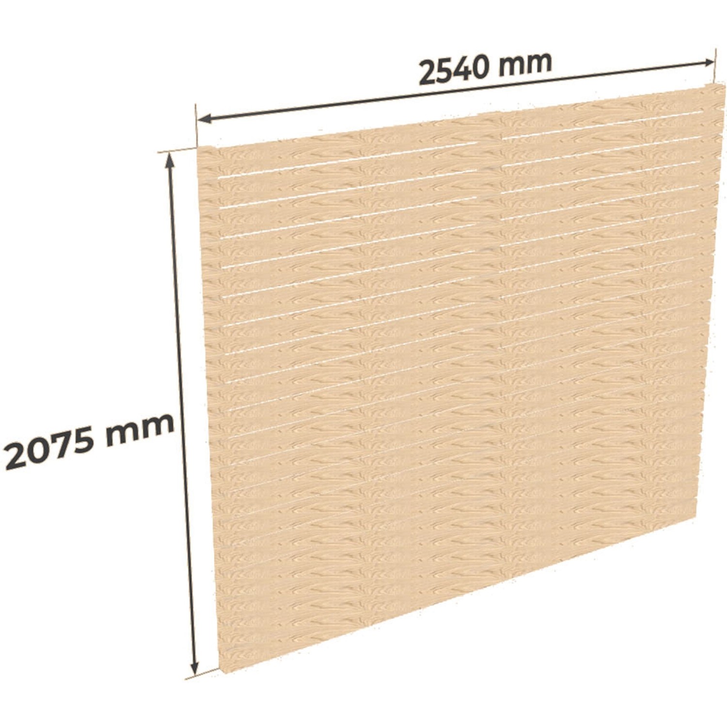 Holzbrüder Carport-Seitenwand Ralf Fichte 207,5 cm x 254 cm Imprägniert