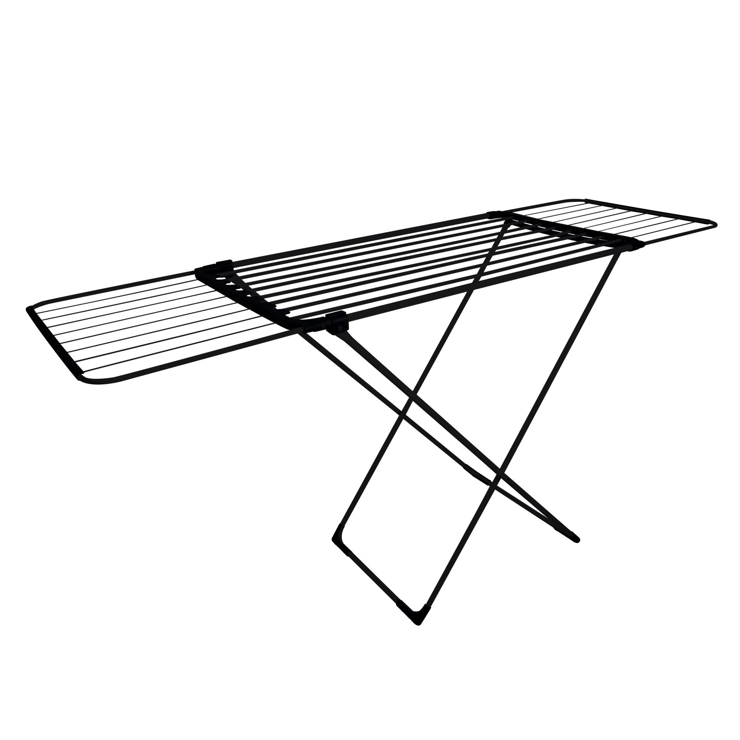 Casa Si Wäscheständer Ausziehbahr Schwarz 18 m