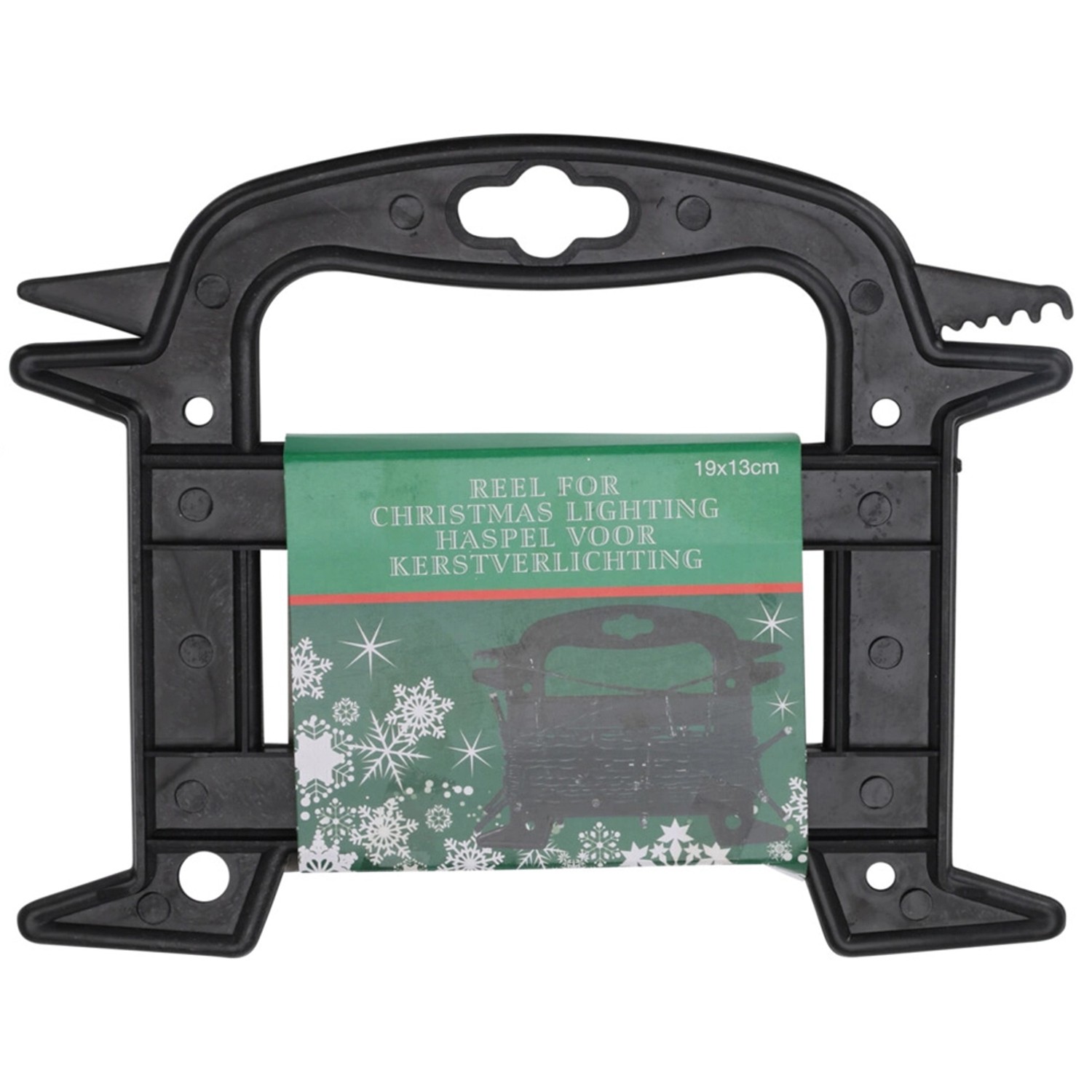 Kabelwinde für Lichterketten 19 cm x 13 cm Schwarz