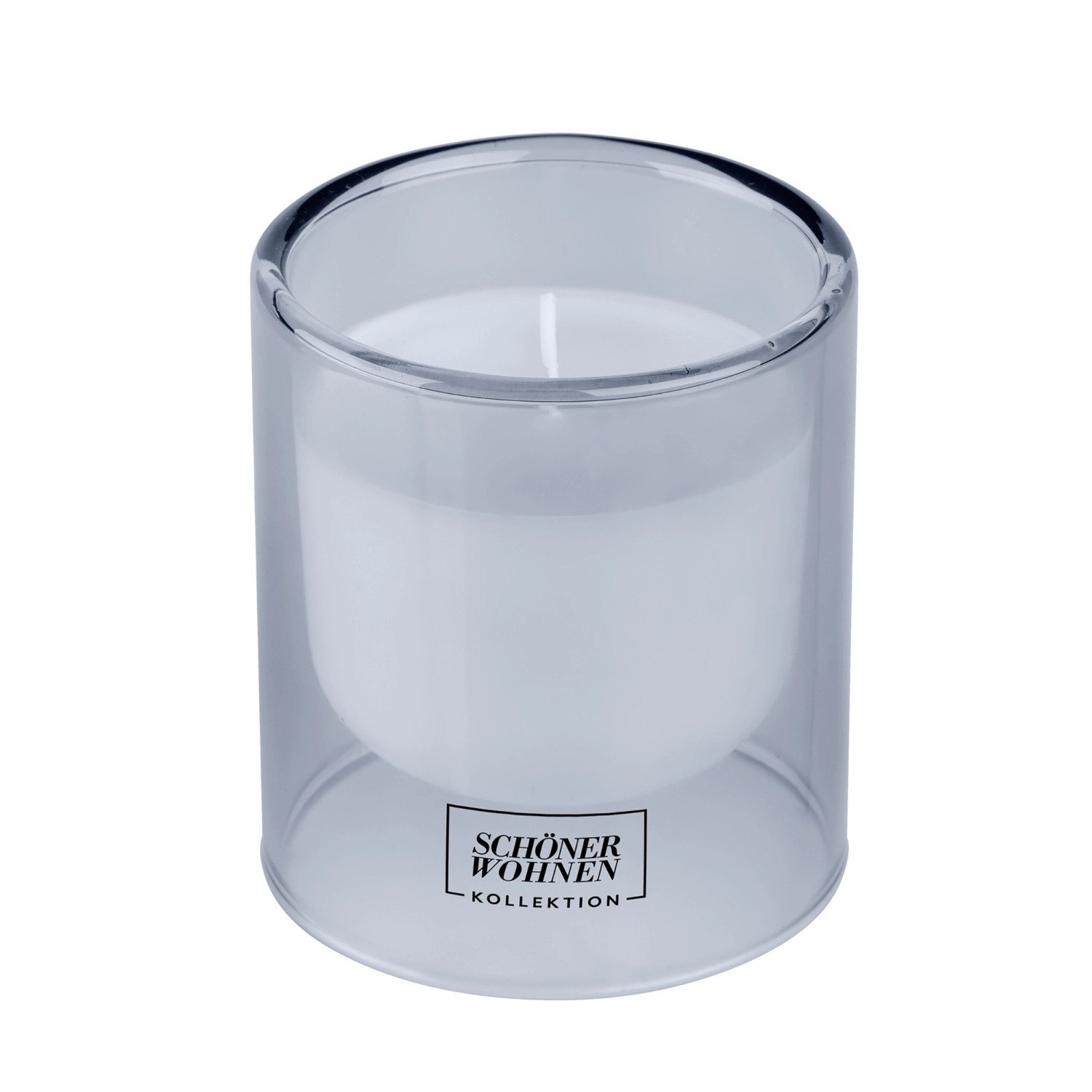 Schöner Wohnen Duftkerze S Cotton im Glas Blau Ø 7,5 cm x 8,5 cm