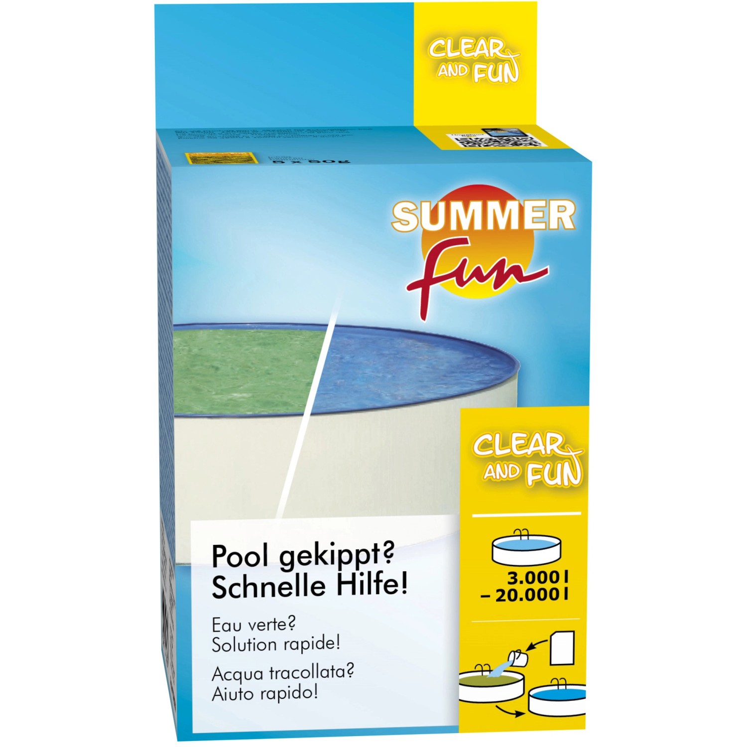 Summer Fun Wasserpflege-Set Clear and Fun für Pools von 3.000 l - 10.000 l