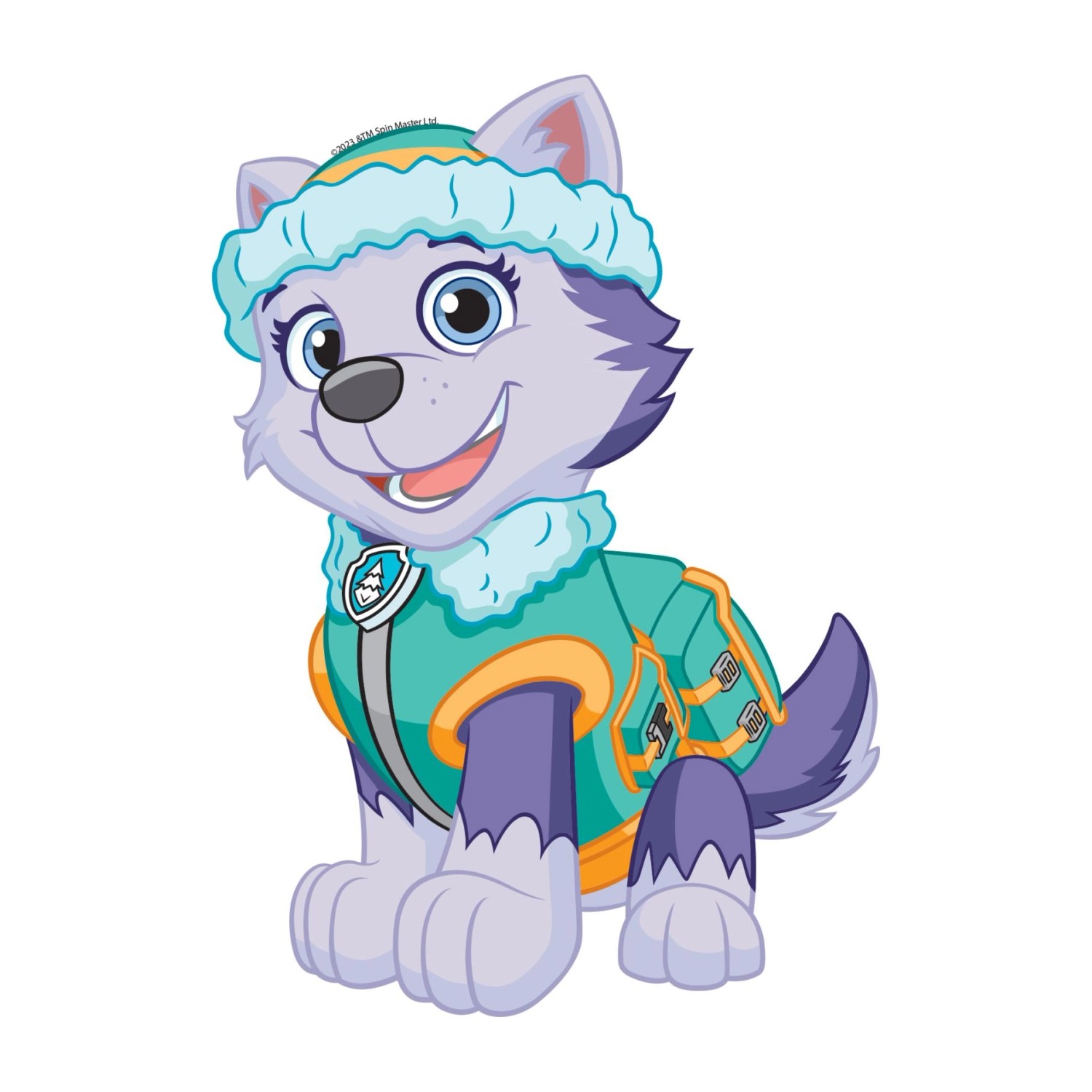 Sanders & Sanders Wandtattoo Paw Patrol Violett und Mintgrün 8,5 x 15 cm 601416