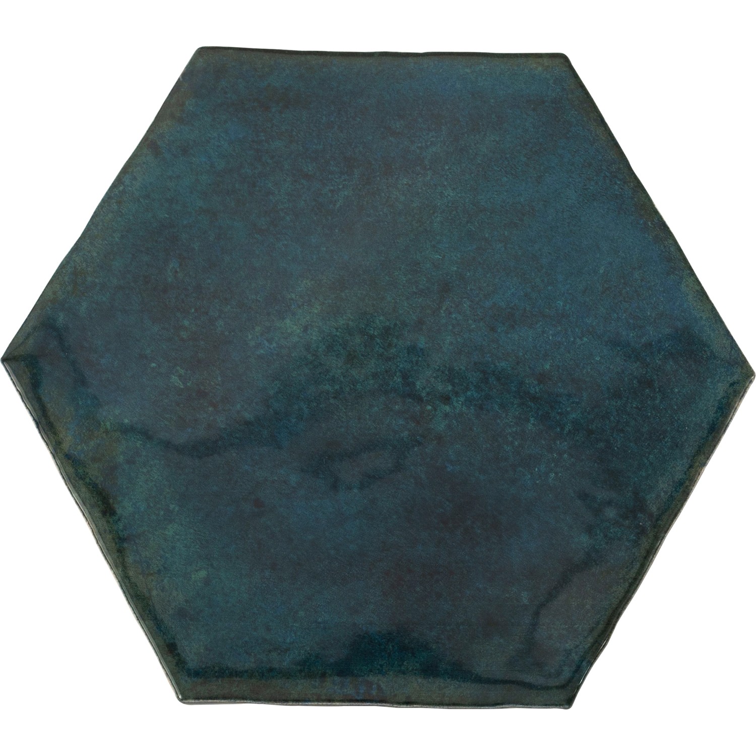 Wandfliese Antik Hexagon Steingut Navi Glasiert Glänzend 15 cm x 17,5 cm