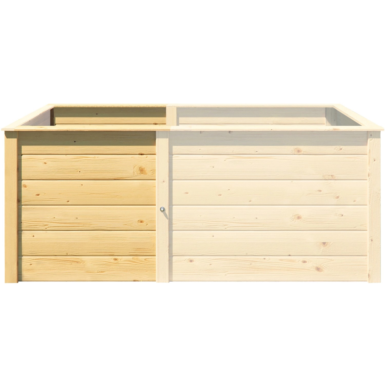 Weka Hochbeet-Ergänzungssatz Modular 69 cm x 69 cm x 71 cm Rot