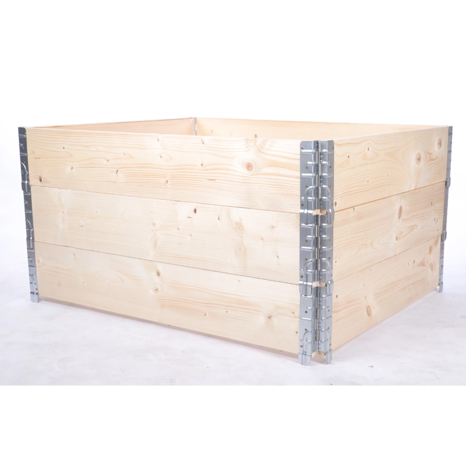 PROREGAL Hochbeetkisten GrowBox 60x120x100cm 3 Ebenen Holz Imprägniert