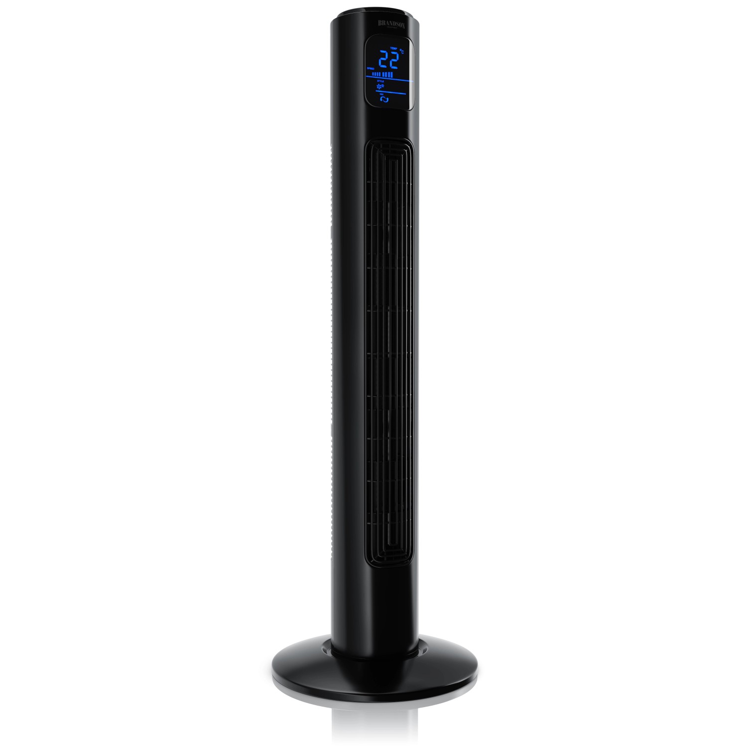 Brandson Turmventilator 40W Oszillation 60 Grad 2 Geschwindigkeitsstufen Timer 3 Betriebsmodi