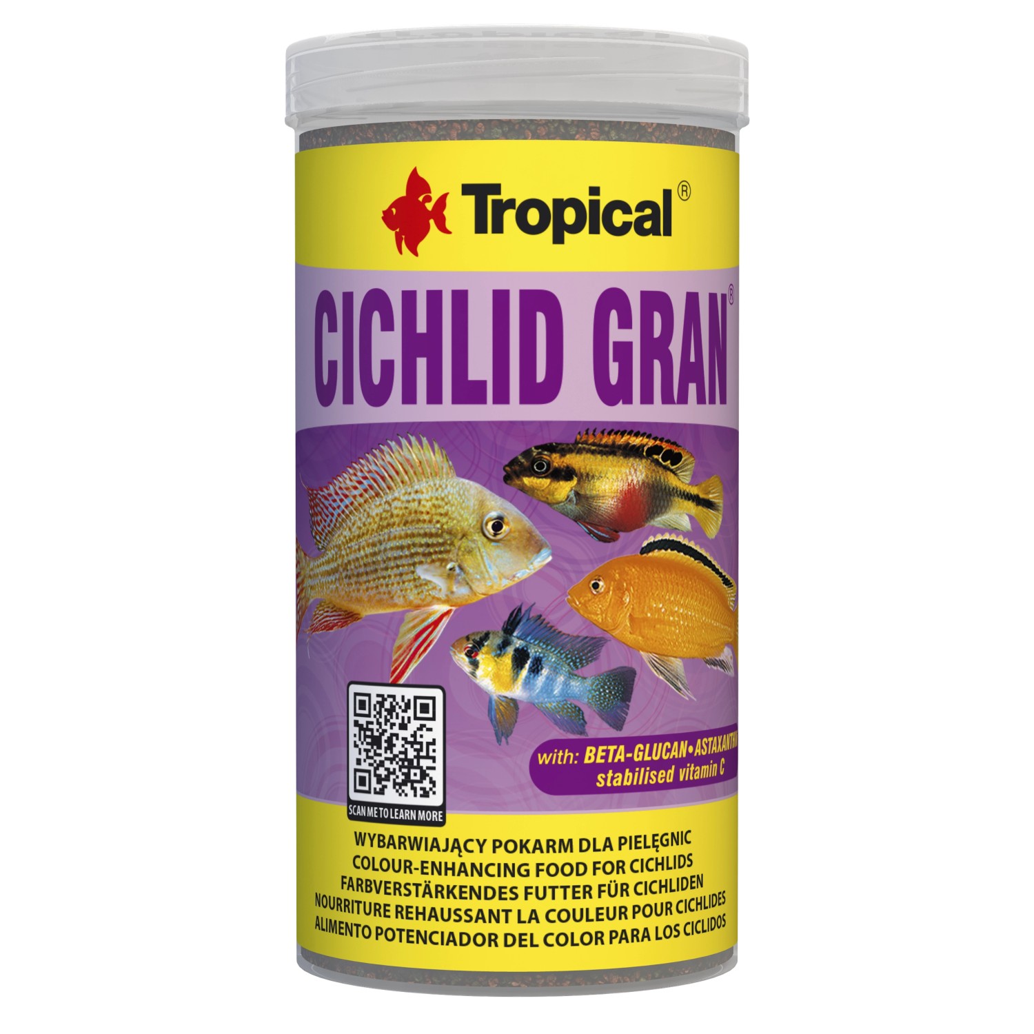 Tropical Fischfutter-Granulate Cichlid Gran 250 ml