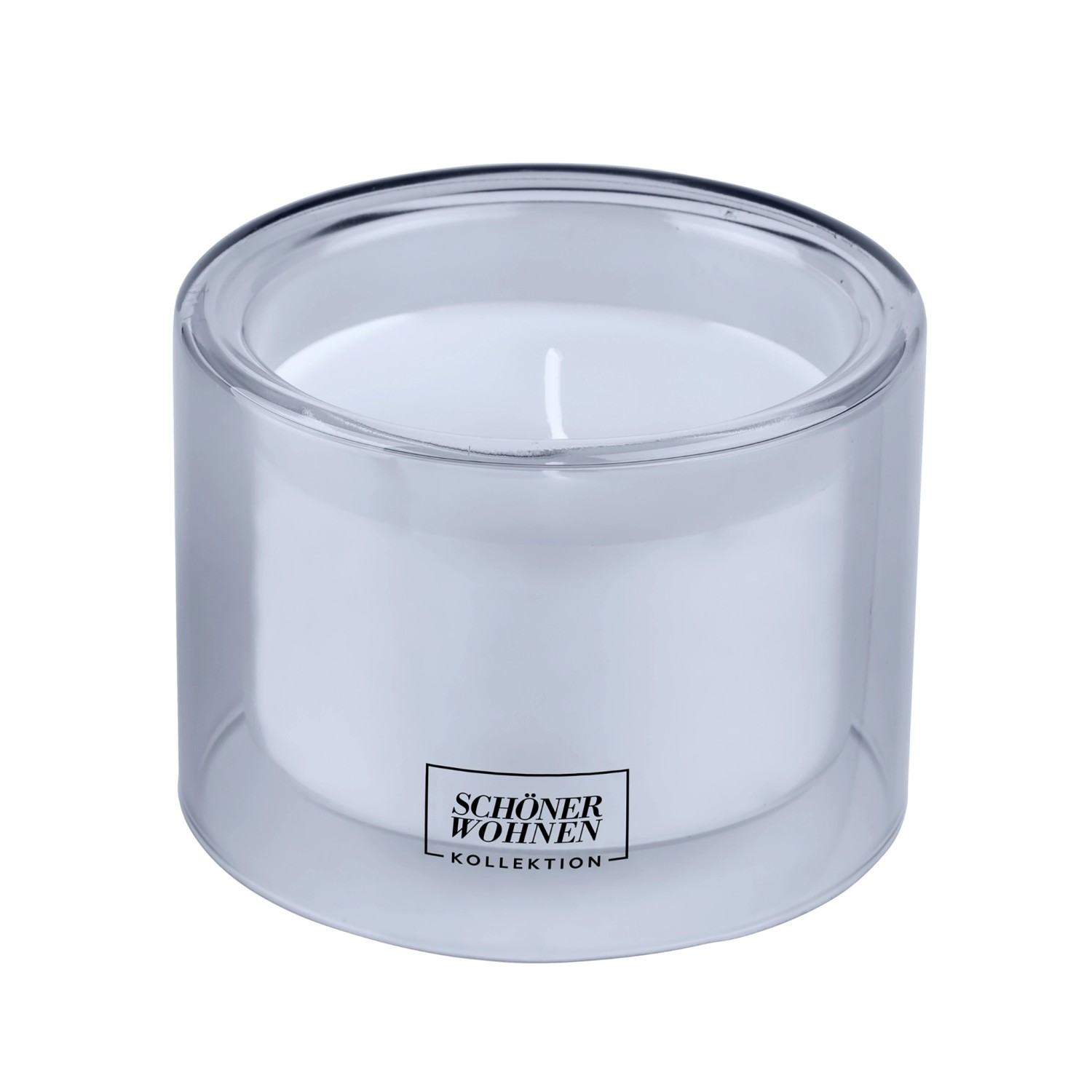 Schöner Wohnen Duftkerze M im Glas Blau Cotton Ø 9,5 cm x 7 cm