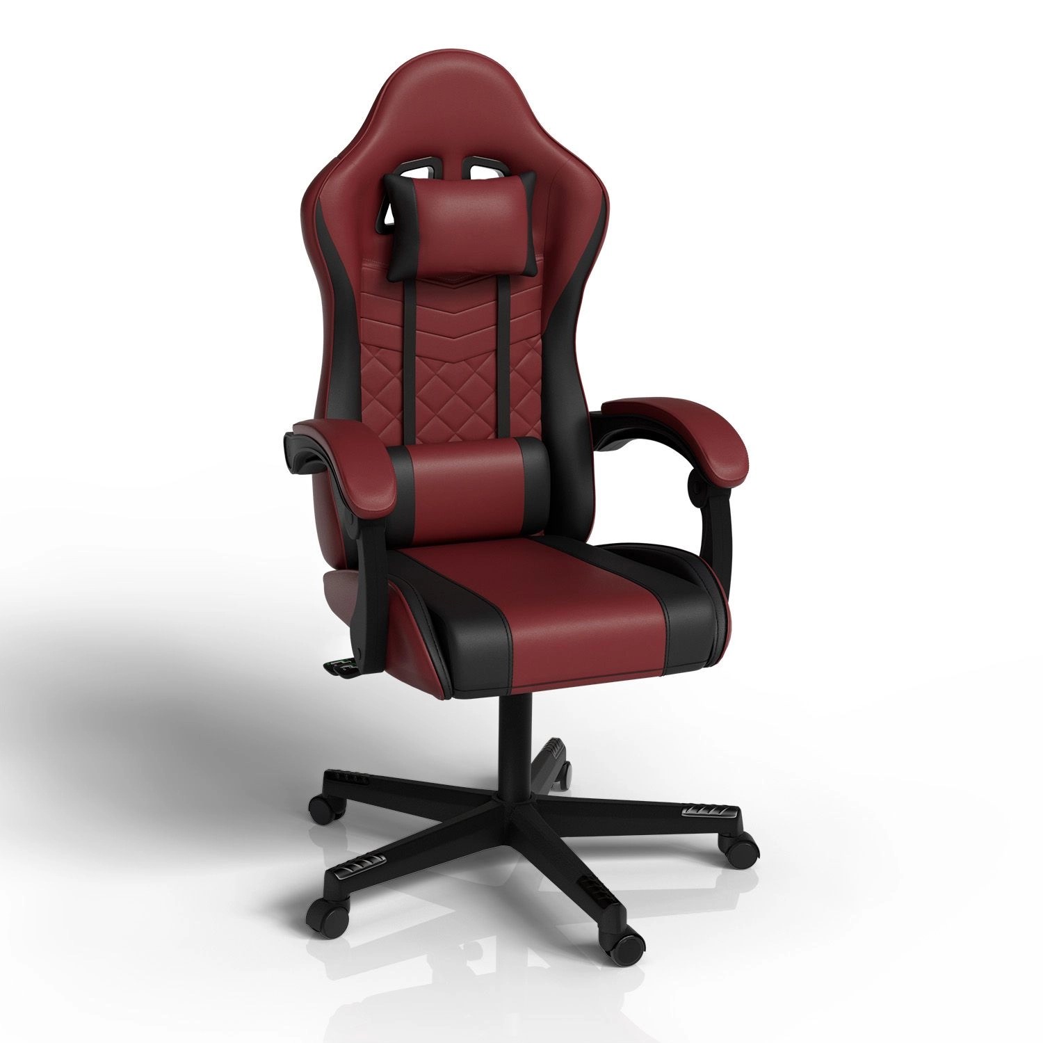 Juskys Gamingstuhl HyperSeat Bordeaux/Schwarz