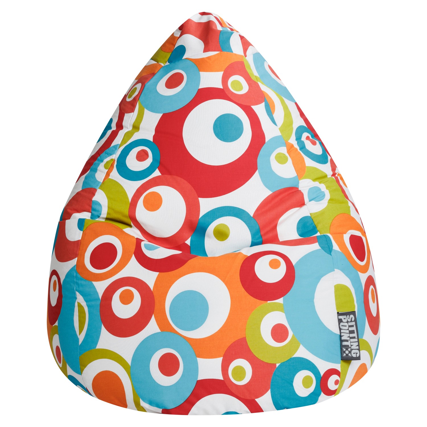 Sitting Point Sitzsack Malibu 220 l Türkis Bunt