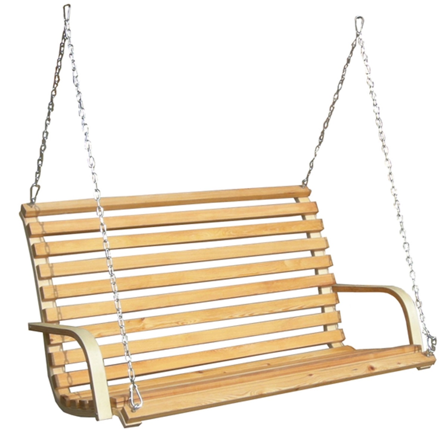 AMANKA Hollywoodschaukel Bank 146 x 100 x 70 cm Braun