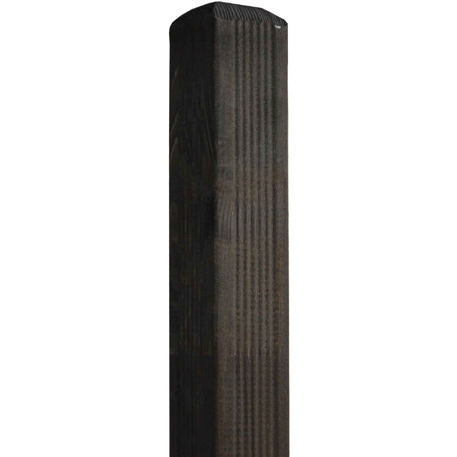 Zaun Zubehör Pfosten Anthrazit lasiert  7 cm x 7 cm x 185 cm