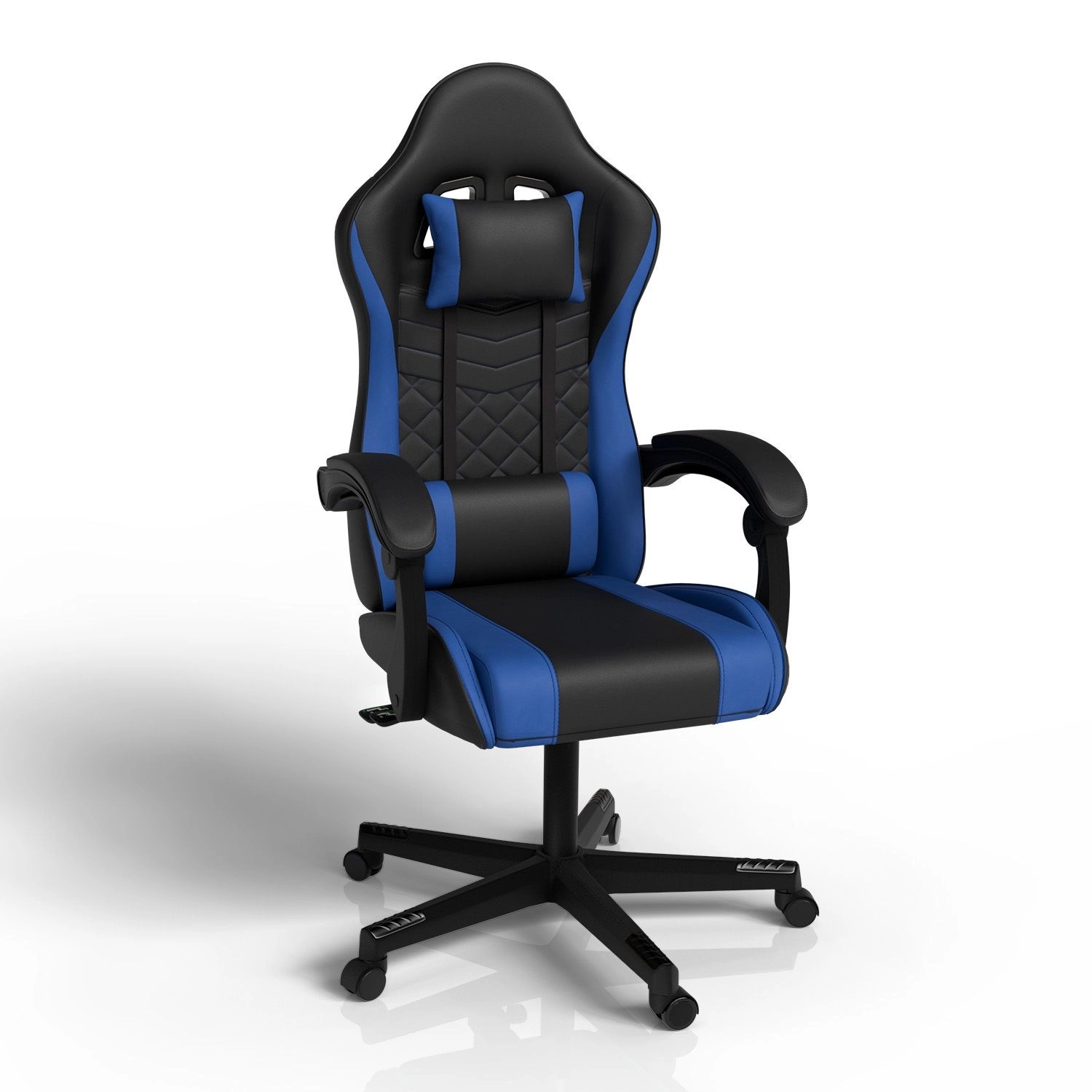 Juskys Gamingstuhl HyperSeat Schwarz/Blau