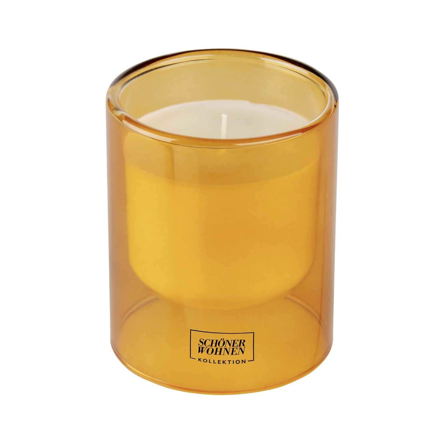 Schöner Wohnen Duftkerze L Vanilla im Glas Orange Ø 9 cm x 11 cm