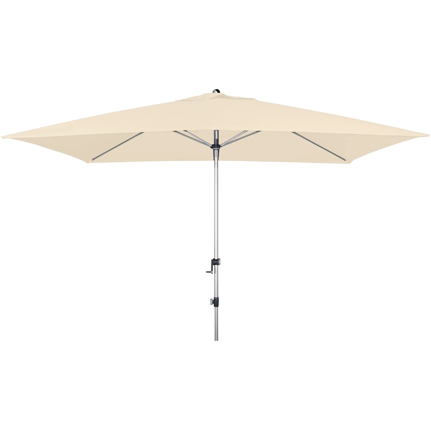 Doppler Marktschirm Expert 200 cm x 300 cm Natur mit Kurbelmechanik