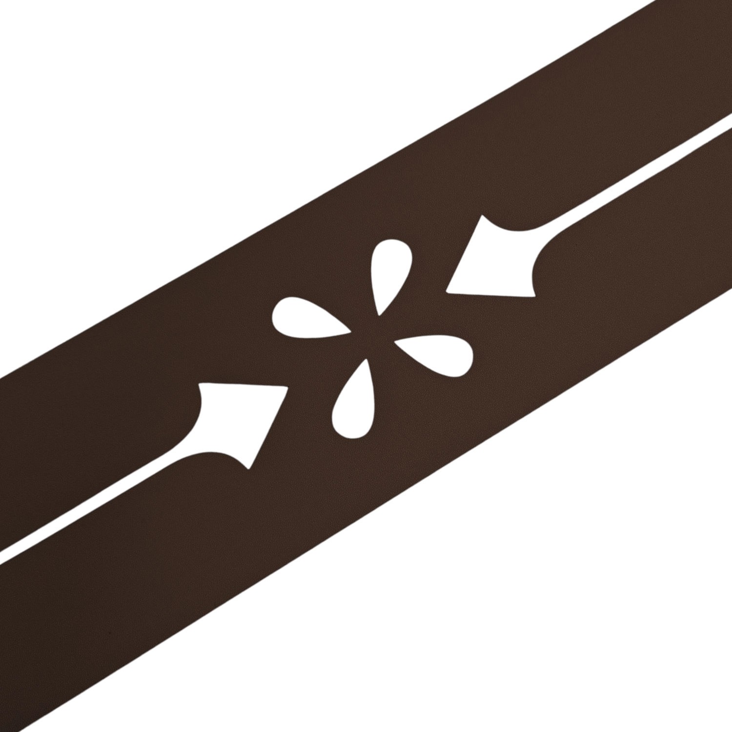 zaunzu Sichtschutz Premium Dekor Verona Sichtschutz Braun 2,55m