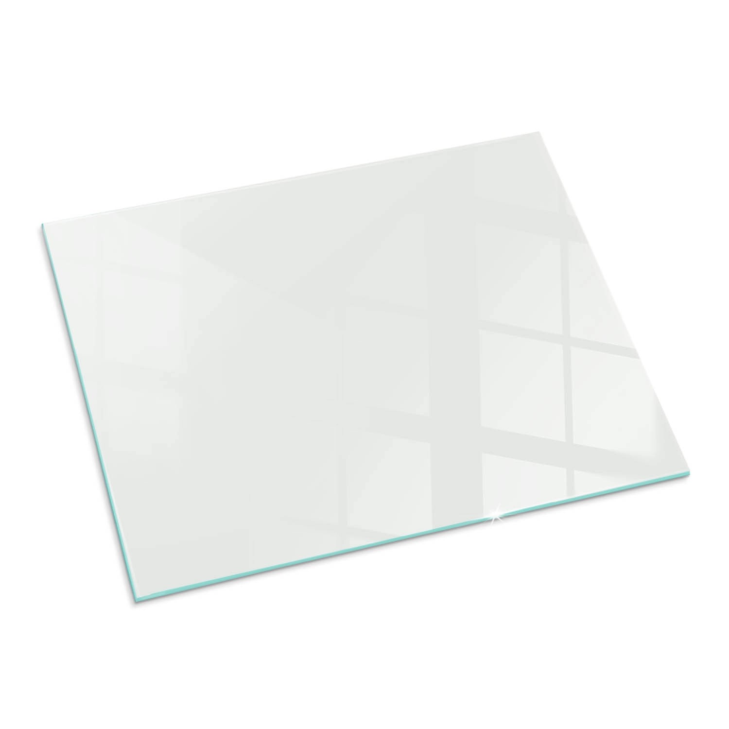 Tulup Glasplatte für Kamin Grau Glasplatte unter Kaminöfen Rechteck 80x60 cm Grau Glasplatte für Kamin Vorlegeplatte für Kaminöfen