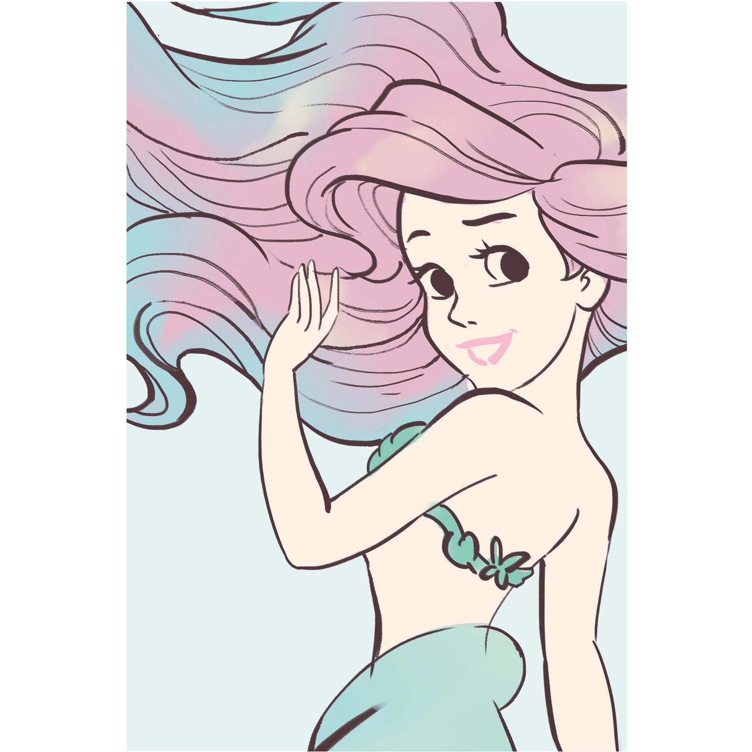 Komar Wandbild Ariel Aquarell 50 x 70 cm