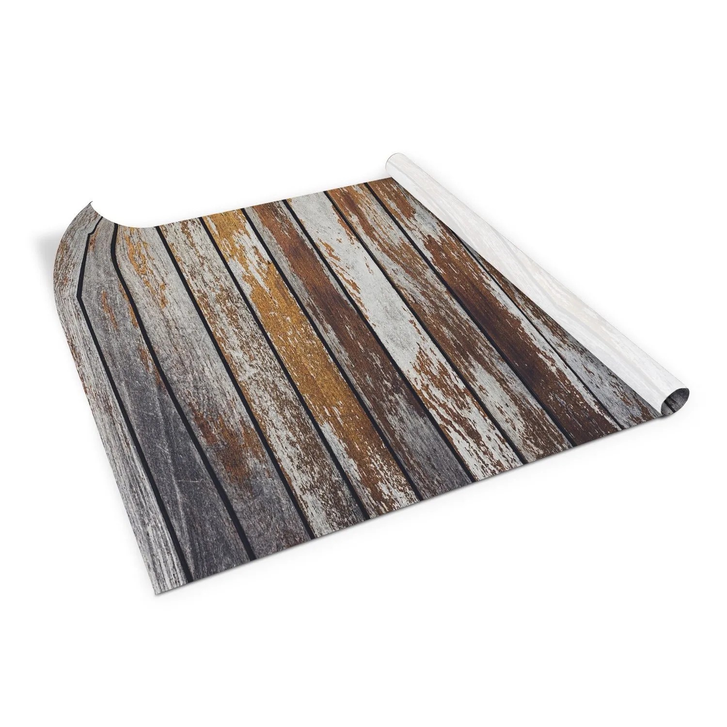 Tulup Möbelfolie Alte Abgenutzte Bretter Folie für Möbel 100x50 cm Klebefolie für Möbel Mehrfarbig Möbelfolie Möbel Klebefolie