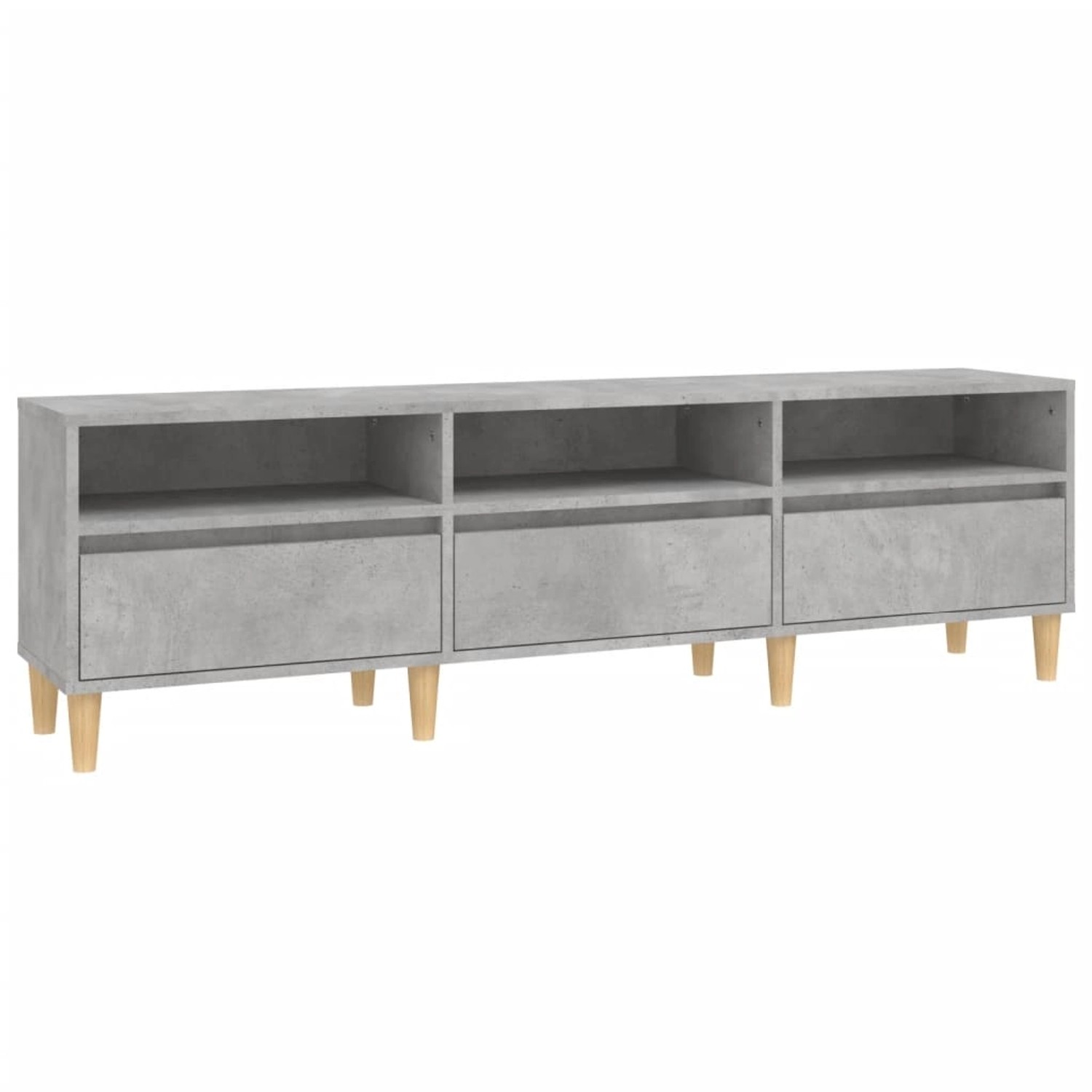 vidaXL TV-Schrank Betongrau 150x30x44,5 cm Holzwerkstoff  Modell 2