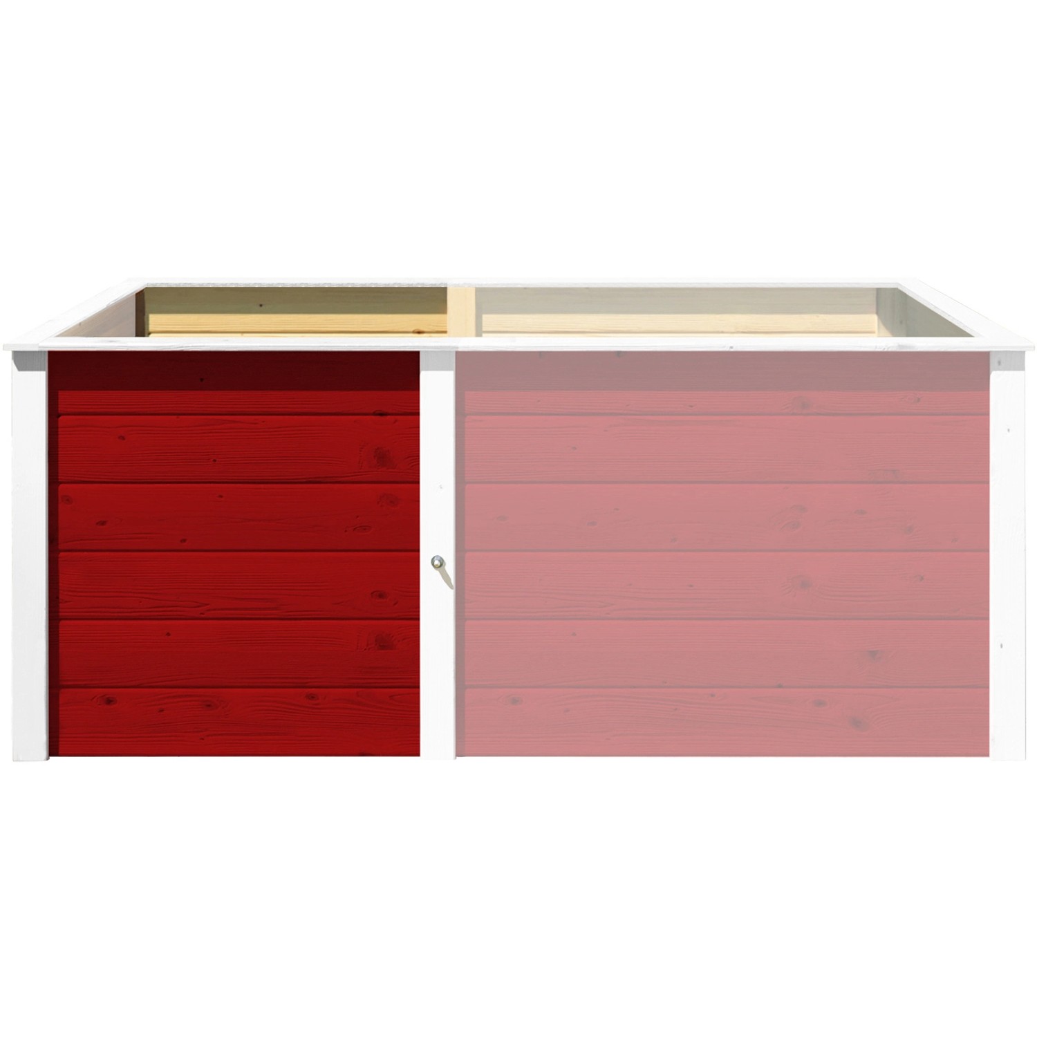 Weka Hochbeet-Ergänzungssatz Modular 69 cm x 69 cm x 71 cm Natur