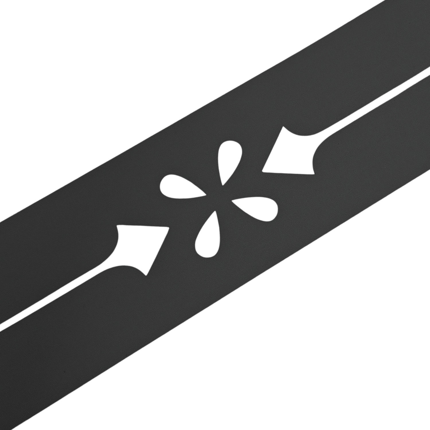 zaunzu Sichtschutz Premium Dekor Verona Sichtschutz Anthrazit 2,55m