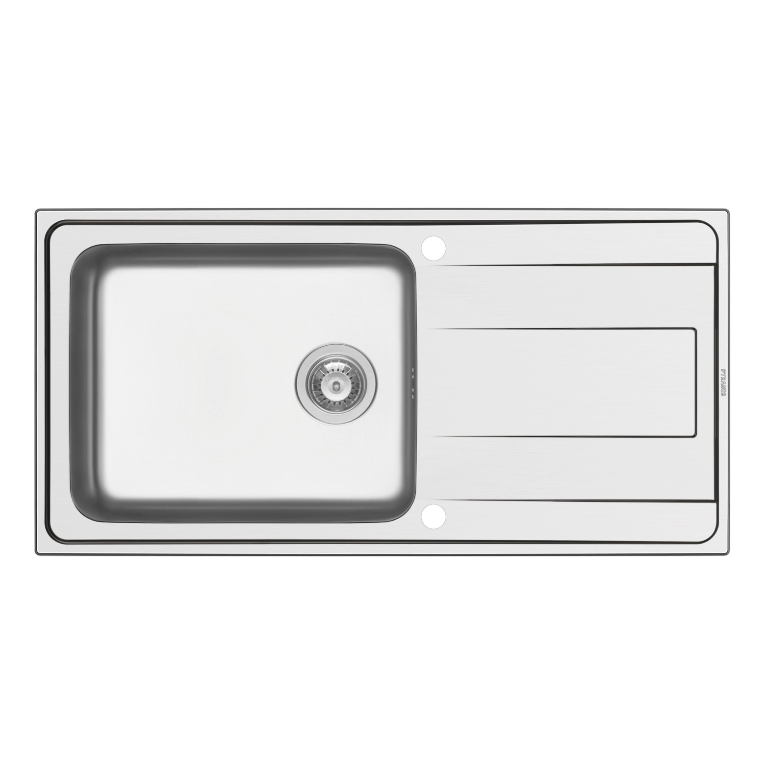 Pyramis Einbauspüle Alea Plus 1B 1D 100 cm x 50 cm Edelstahl