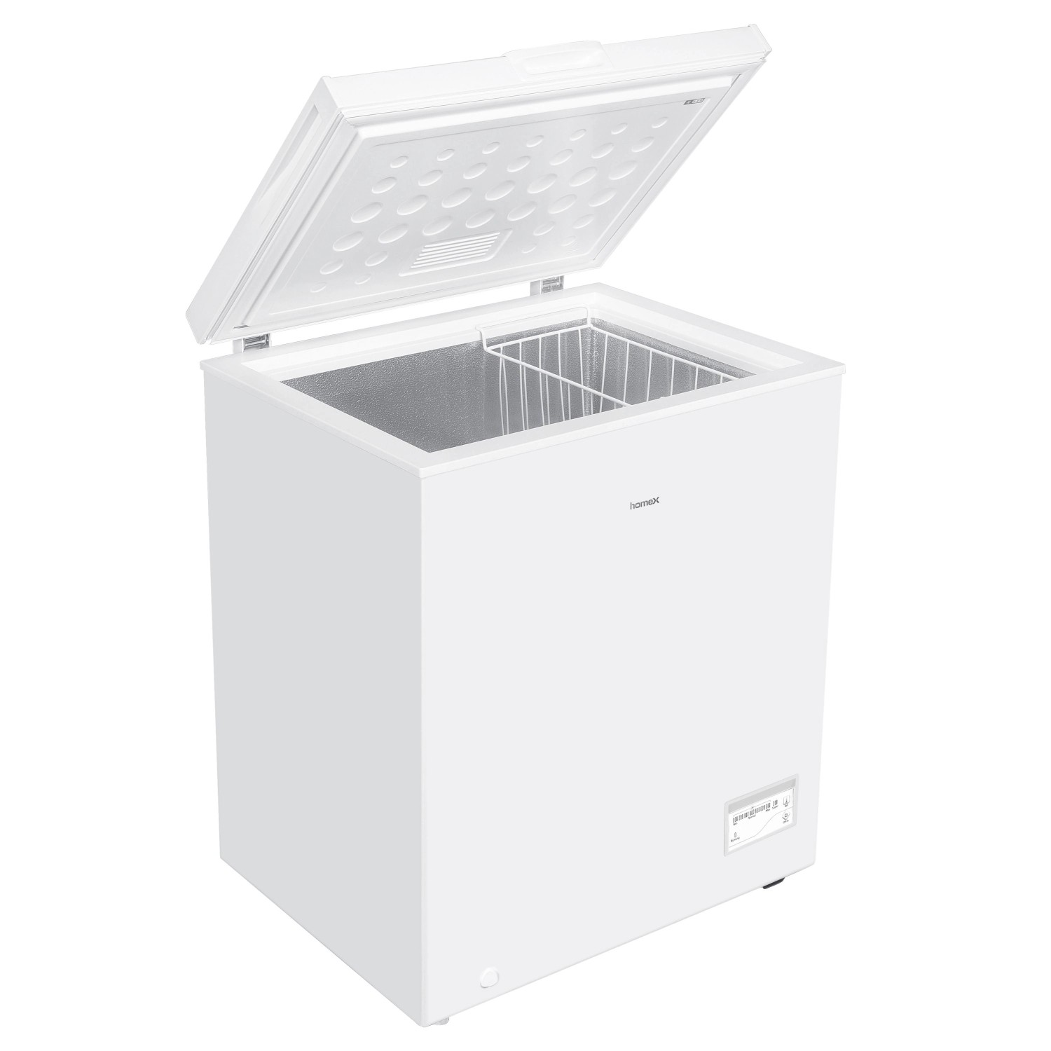 homeX Gefriertruhe 142L Tiefkühltruhe Gefrieren 4 Sterne Ablagekorb FT1125-W