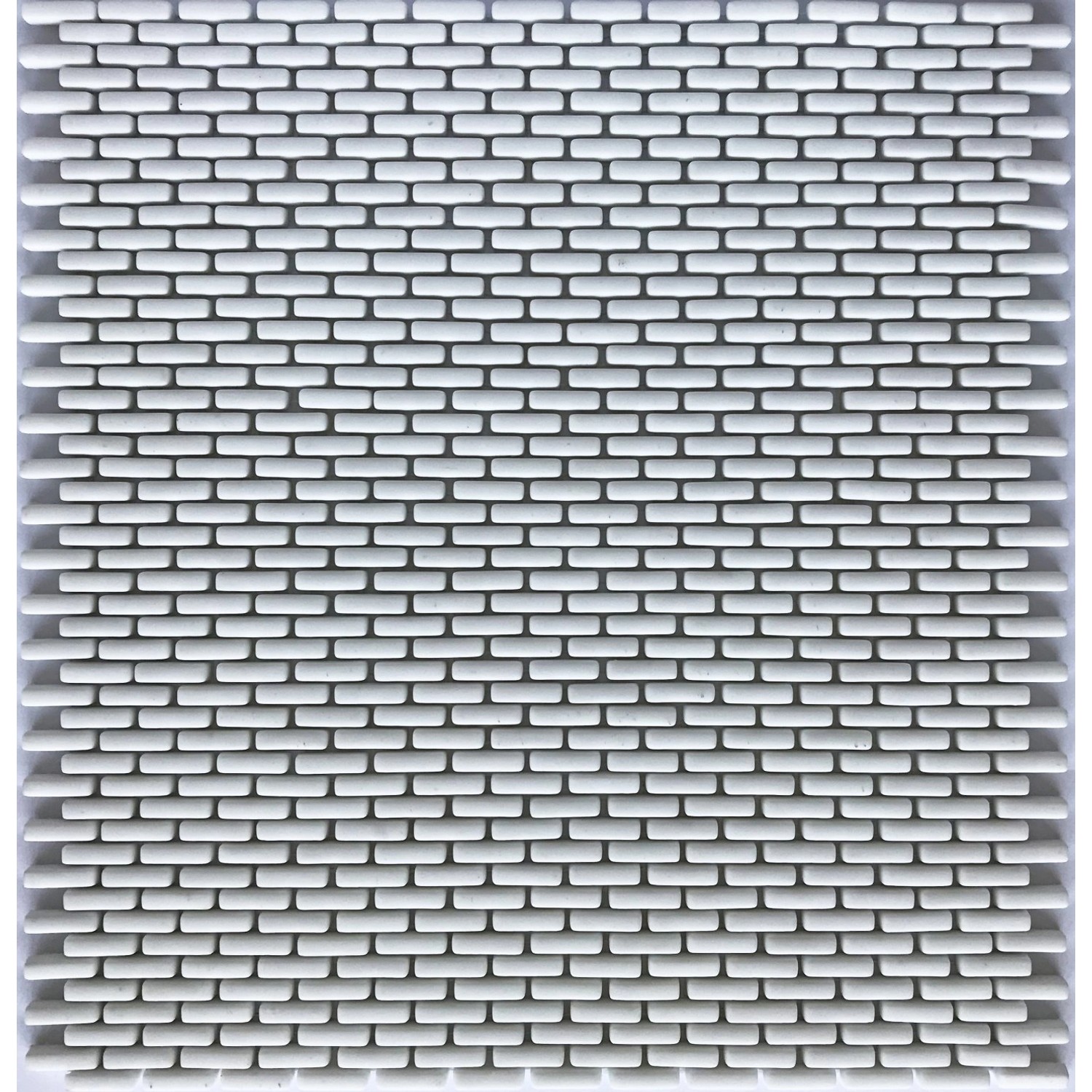 Mosaikmatte Cube 2 Glas Weiß 27,5 cm x 29,7 cm