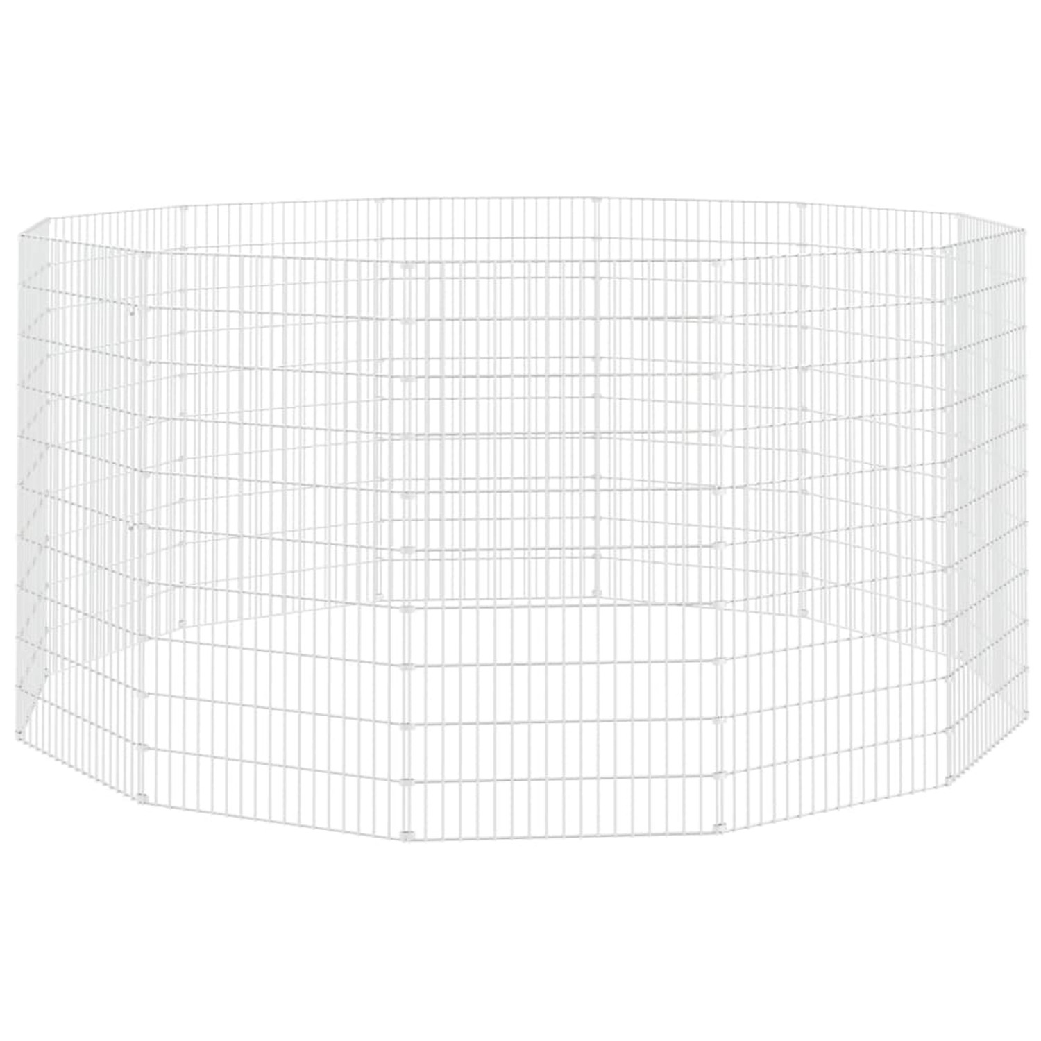 vidaXL Kaninchenkäfig 12 Paneele 54x100 cm Verzinktes Eisen vidaXL Freilaufgehege 12-teilig 54x100 cm Verzinktes Eisen