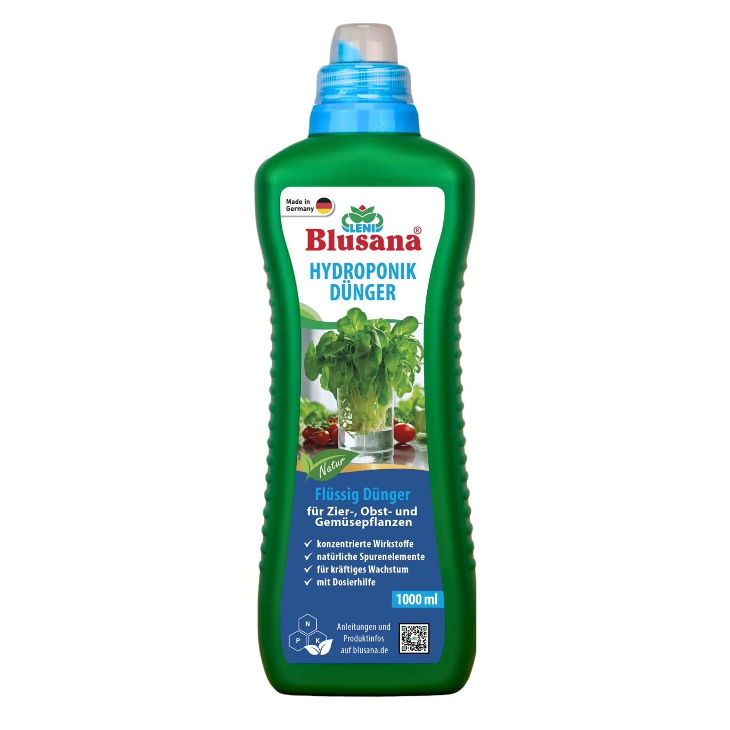 Blusana Hydroponik & Hydrokultur Flüssigdünger NPK 7-3-6 Dünger XL 1 Liter