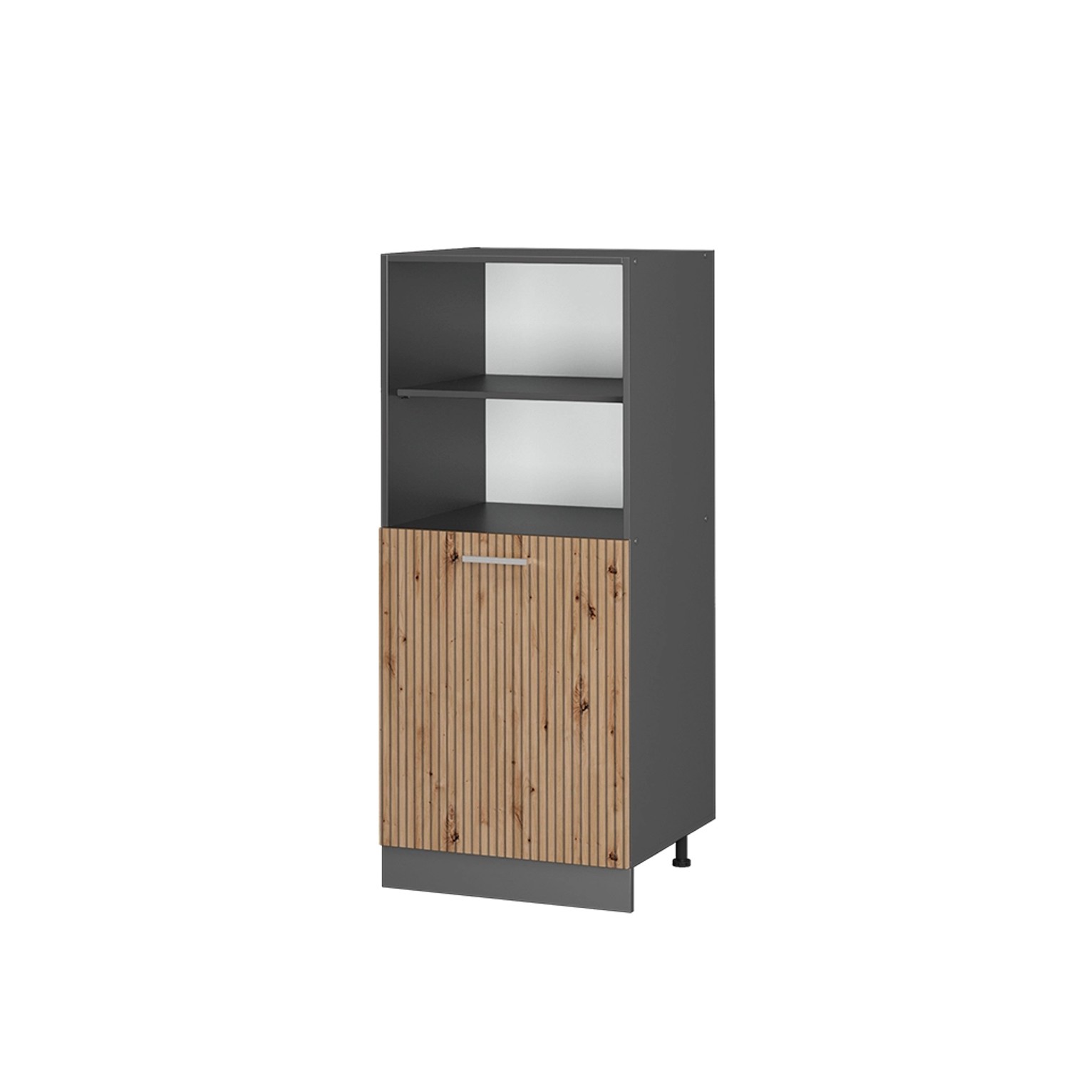 Vicco Herdumbauschrank R-Line Herdschrank Artisan-Eiche/Anthrazit 60 cm