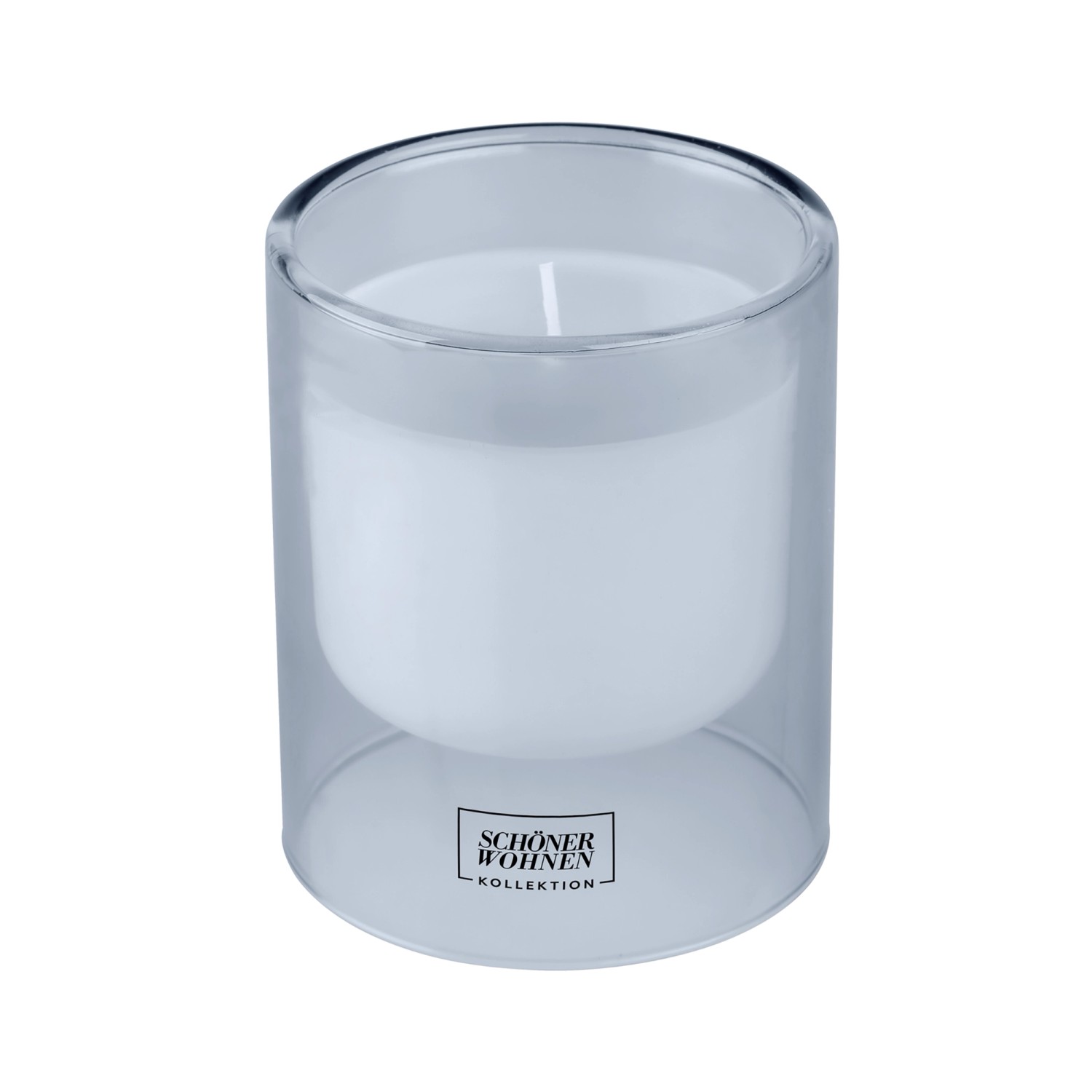 Schöner Wohnen Duftkerze L Cotton im Glas Blau Ø 9 cm x 11 cm