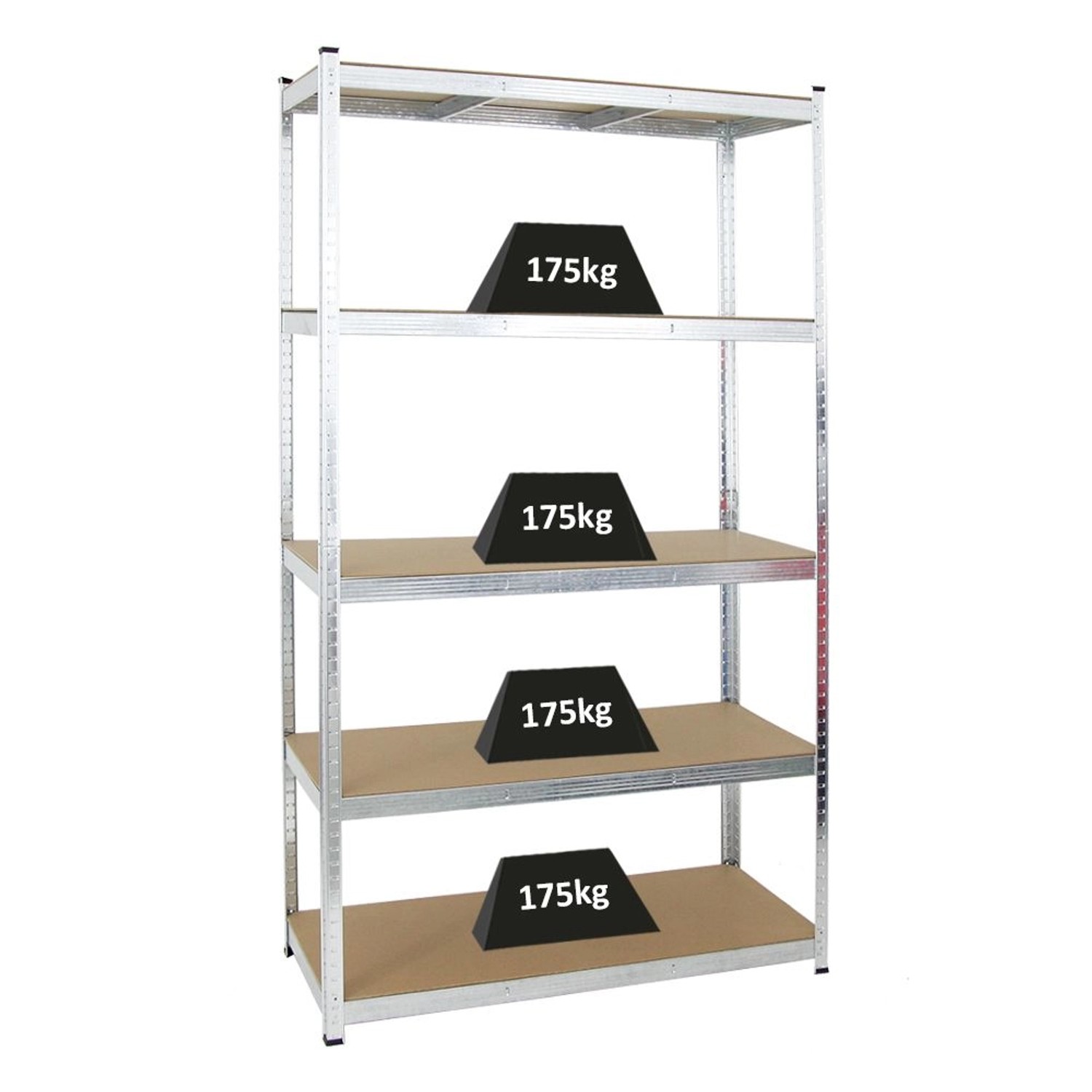 PROREGAL Schwerlastregal Giant Ragnar HxBxT 200 x 120 x 50 cm Fachlast 175 kg Verzinkt