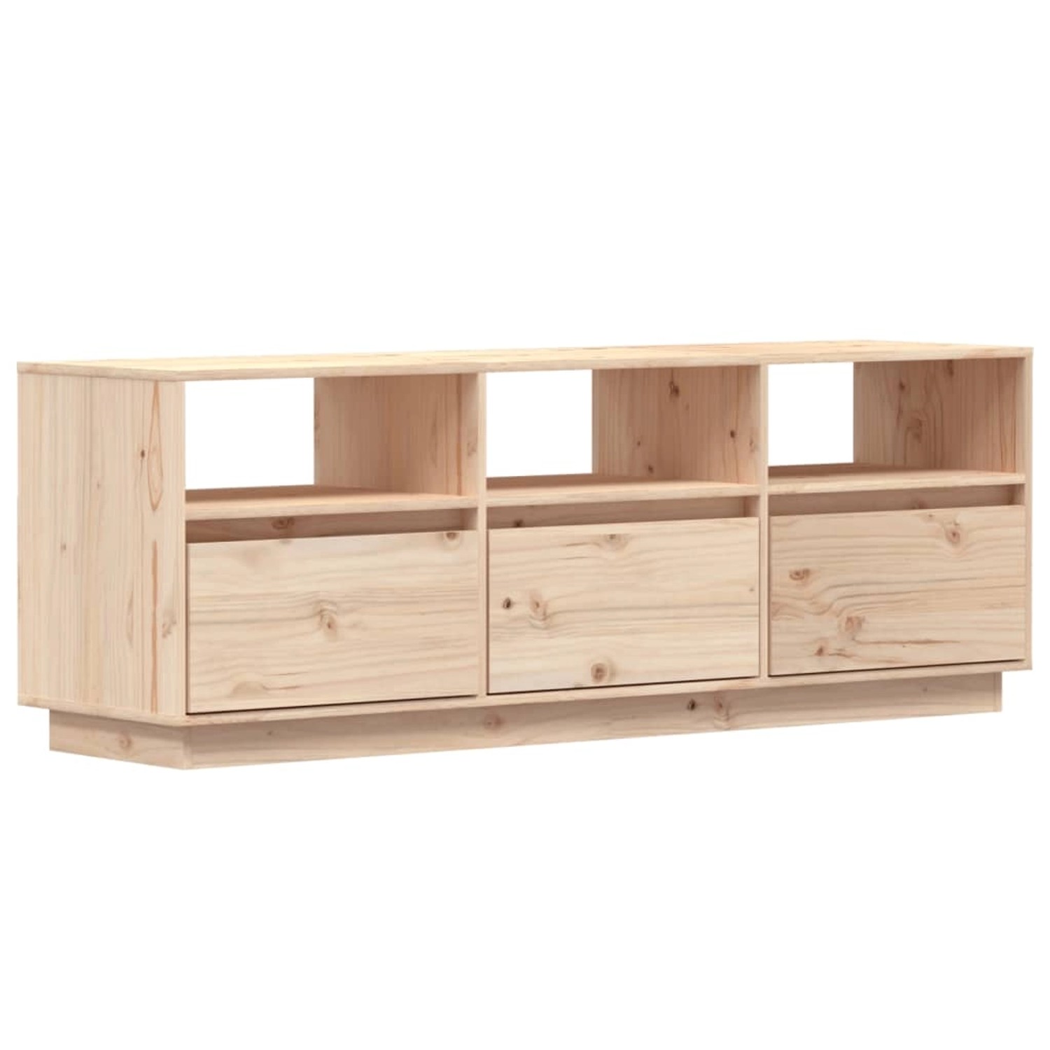 vidaXL TV-Schrank 140x37x50 cm Massivholz Kiefür