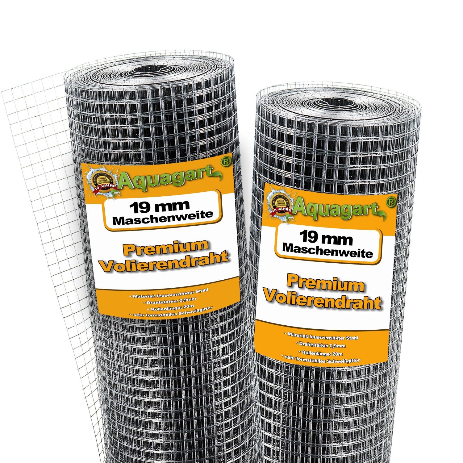 Aquagart 160m x 1m Volierendraht Drahtgitter Schweissgitter Drahtgeflecht Drahtzaun
