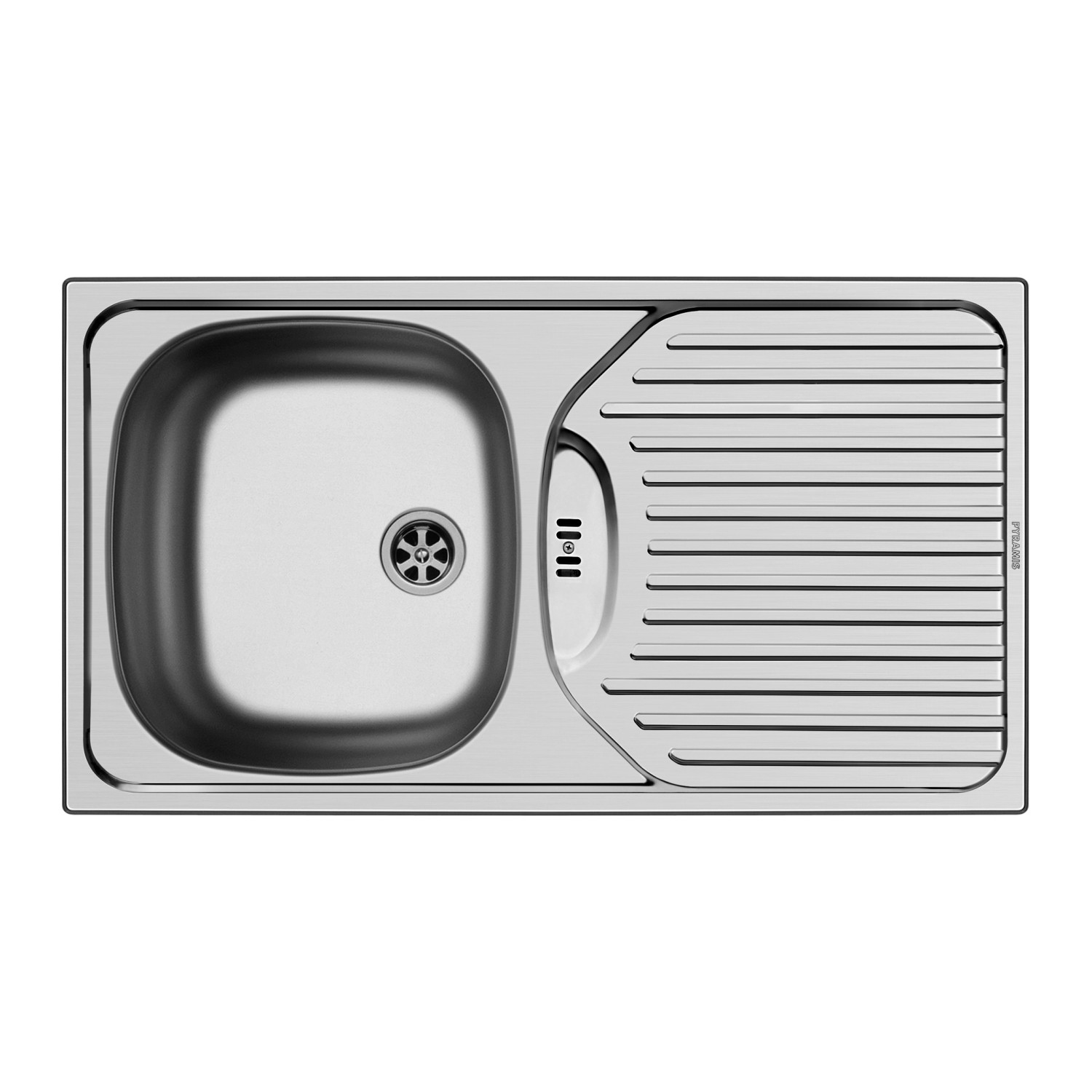 Pyramis Einbauspüle ET 78 1B 1D 78 cm x 43,5 cm Edelstahl