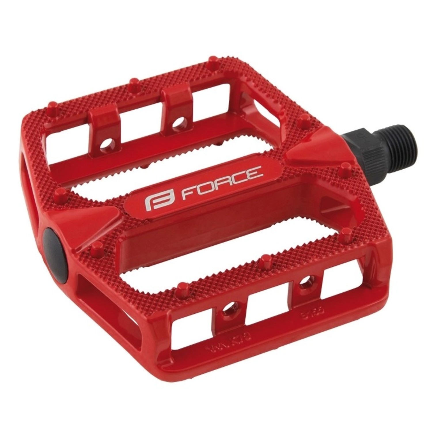Force Alu Pedale BMX Hot Rot Kugelgelagert mit Cr-Mo Achse