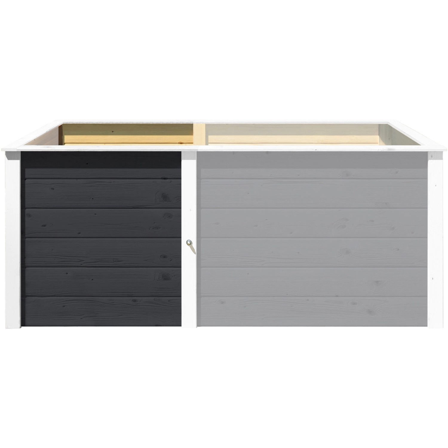 Weka Hochbeet-Ergänzungssatz Modular 69 cm x 69 cm x 71 cm Anthrazit