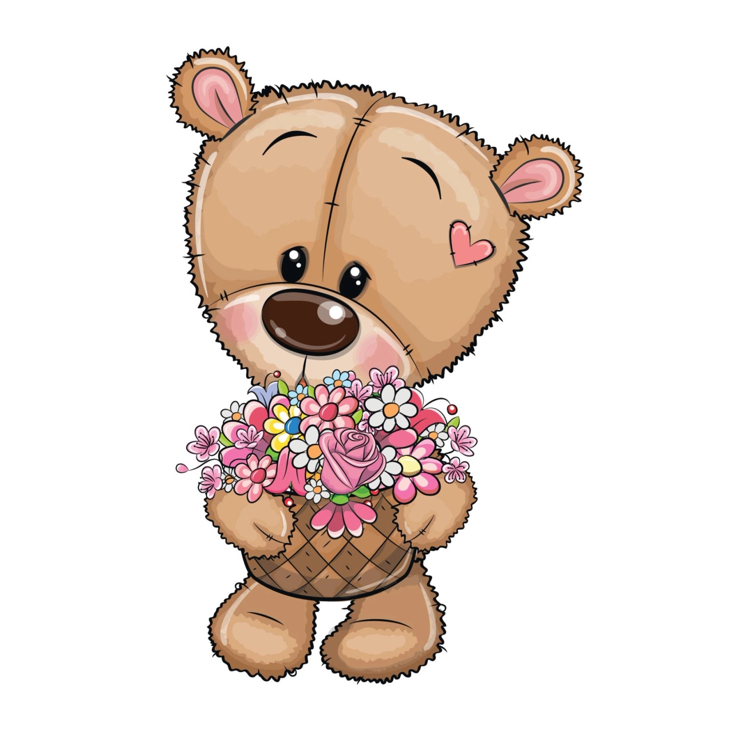 Sanders & Sanders Wandtattoo Bären Beige 8,5 x 15 cm 601424