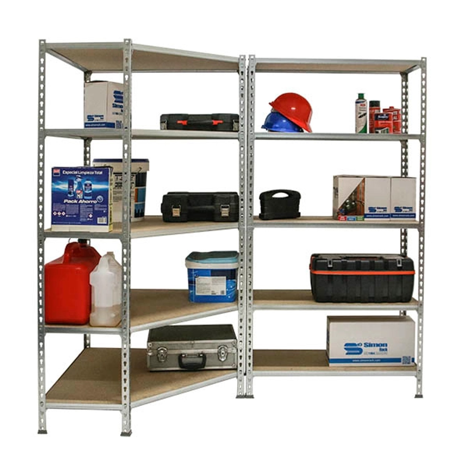 PROREGAL Mega Deal 1x Eckregal & 1x Schwerlastregal Muli HxBxT 180 x 180 x 50 cm Fachlast 200 kg Verzinkt PROREGAL Mega Deal 1x Eckregal + 1x Schwerlastregal Muli HxBxT 180 x 180 x 50 cm Fachlast 200 kg Verzinkt