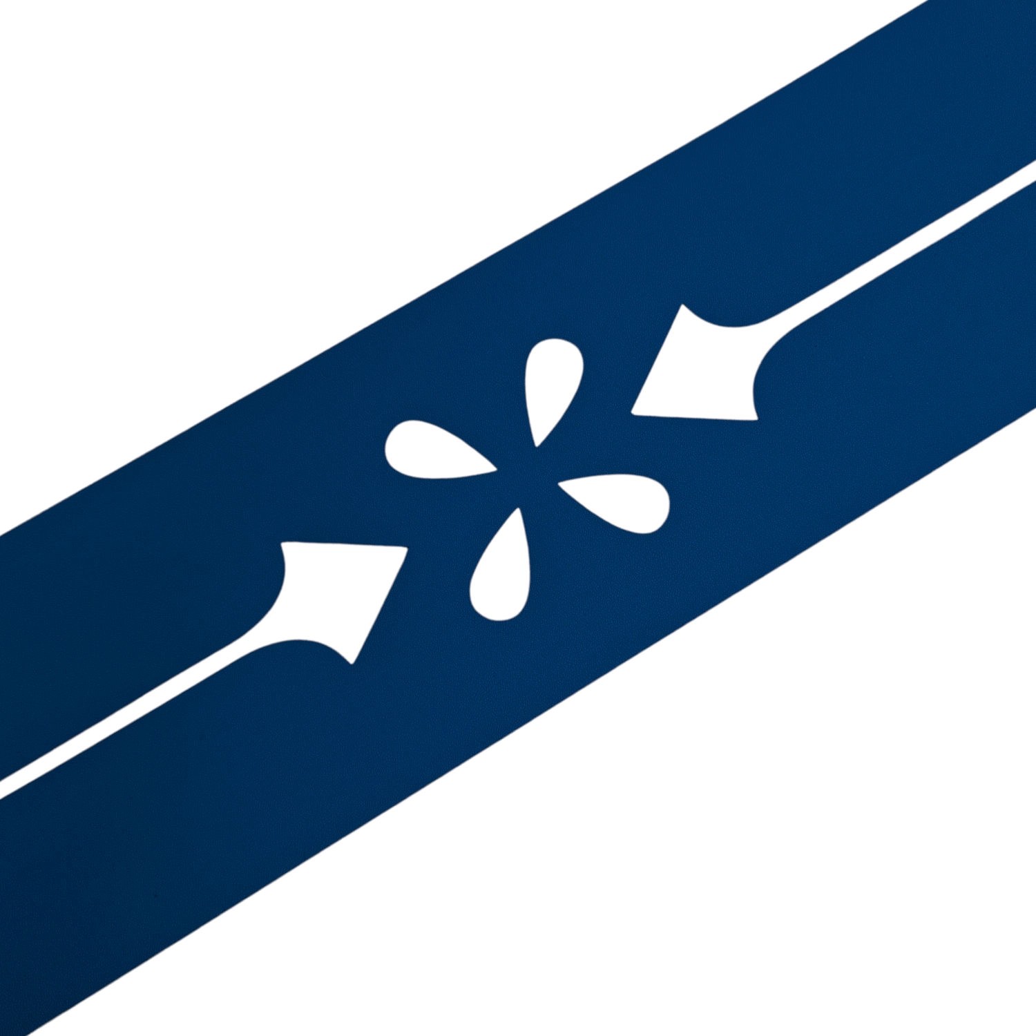 zaunzu Sichtschutz Premium Dekor Verona Sichtschutz Enzianblau 2,55m