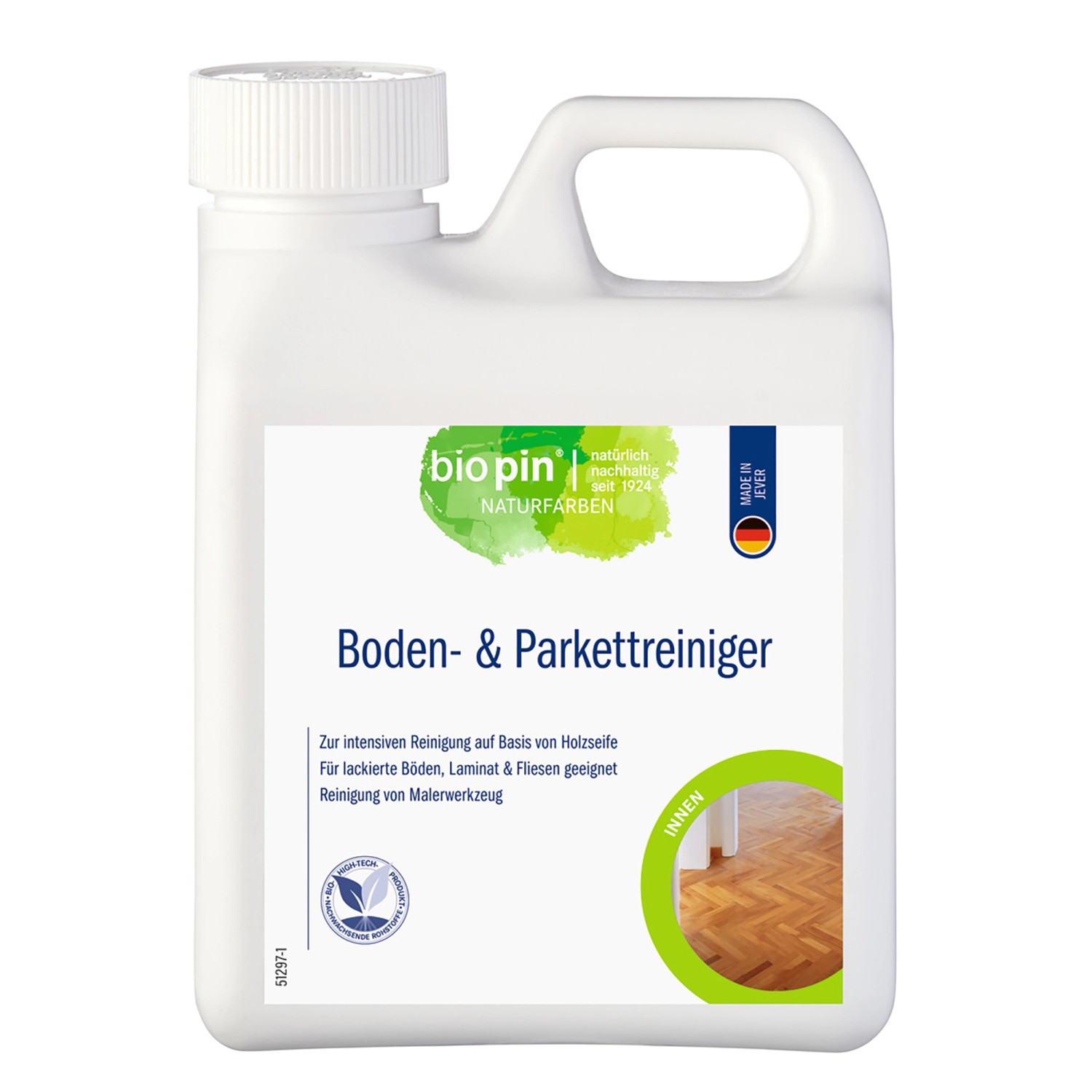 Biopin Boden und Parkett Reiniger 1 l