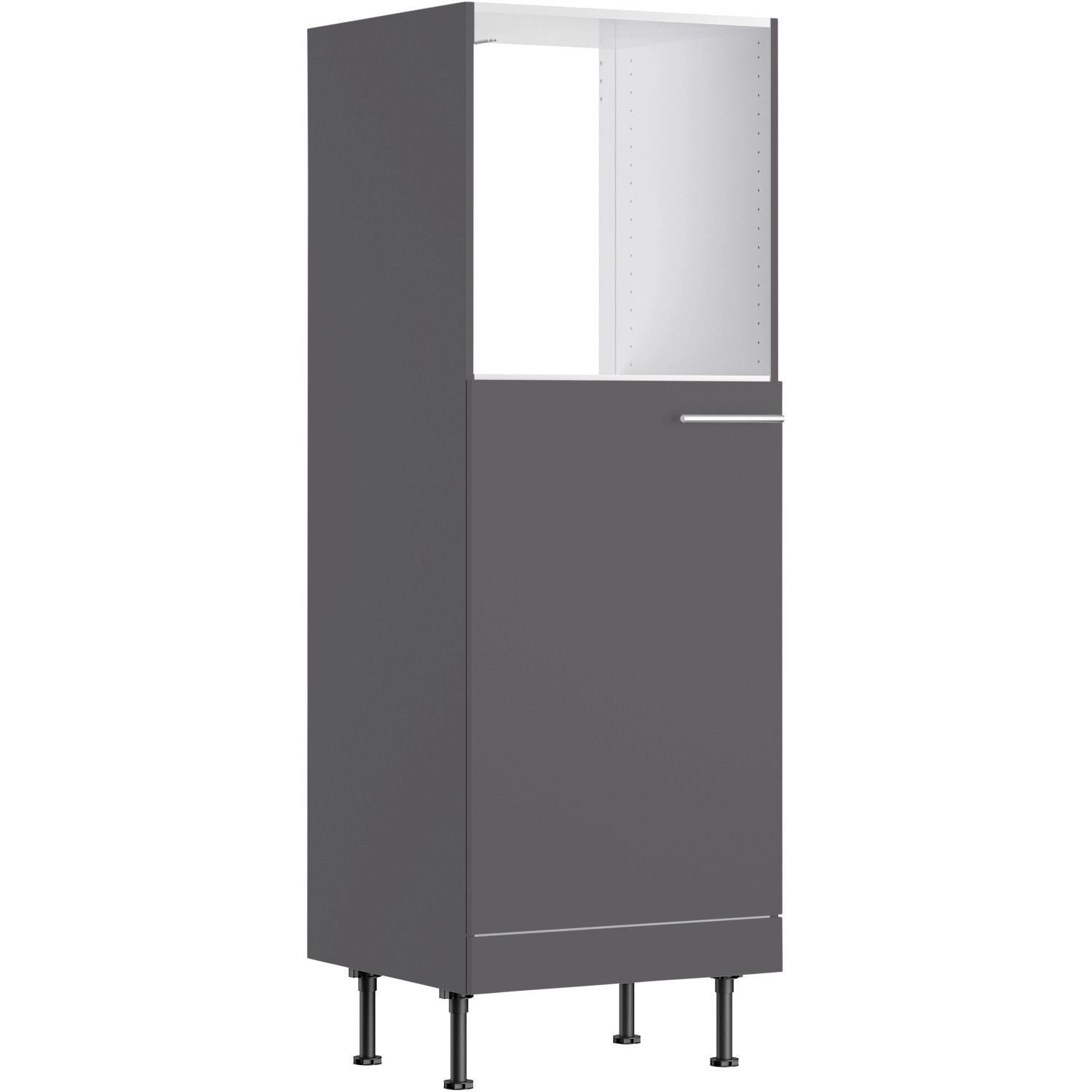 Optifit Midi-Schrank für Backofen und Kühls. Ingvar420 60 cm Anthrazit Matt