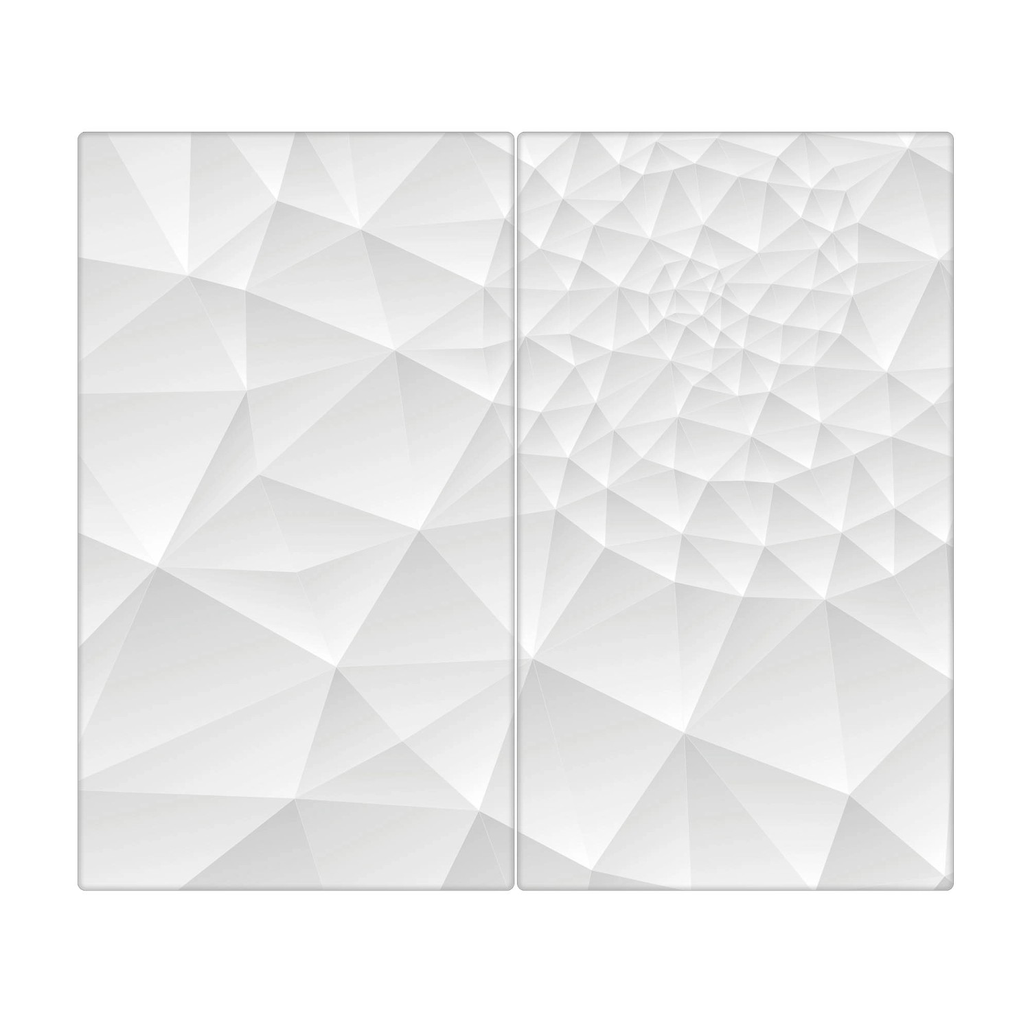 Banjado Herdabdeckplatte Glas 2 Teilig Je 30x52CM Schneidebrett Herdabdeckung Mit Motiv Nautilus