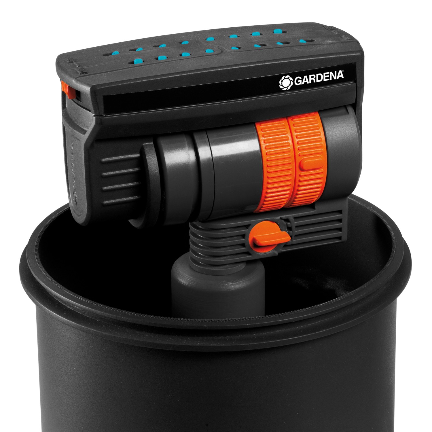 Gardena Komplett-Set mit Viereck-Versenkregner OS 140 für Flächen bis zu 140 m²